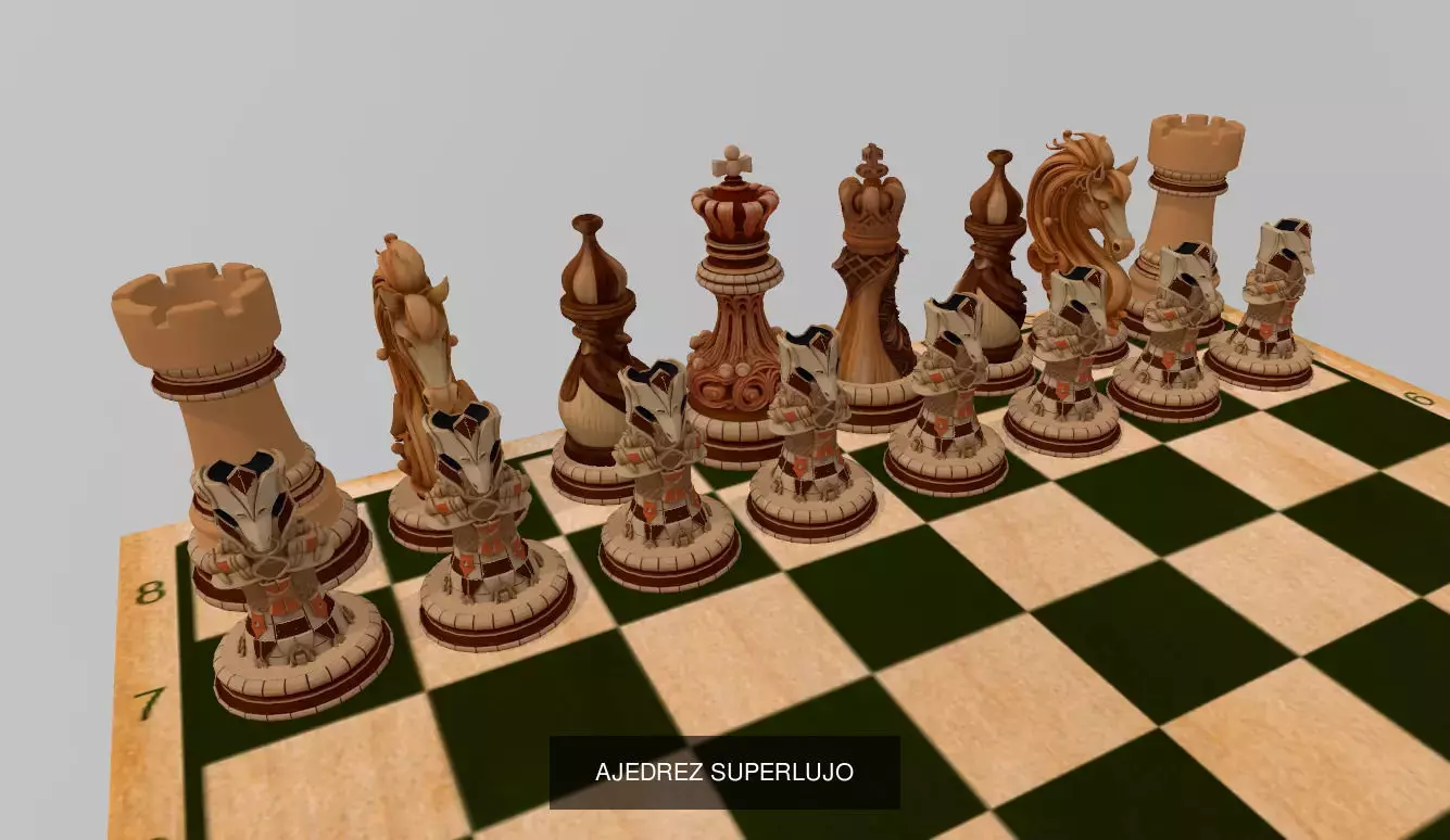 JUEGOS DE AJEDREZ 3D Model Collection_17