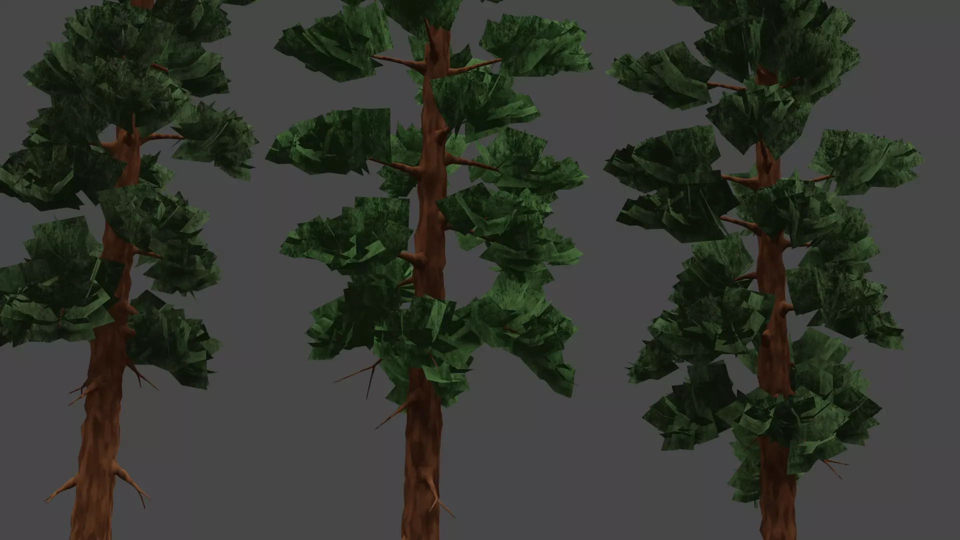 Styilzed Redwood Tree Pack 01 Low-poly 3D model_3