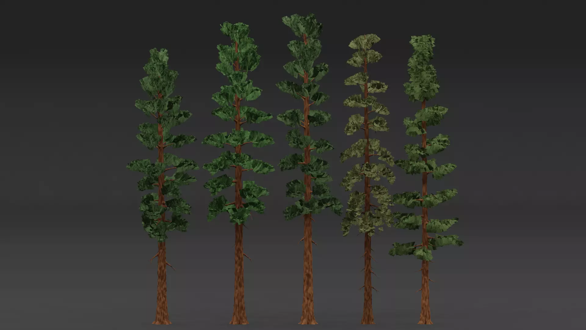 Styilzed Redwood Tree Pack 01 Low-poly 3D model_0