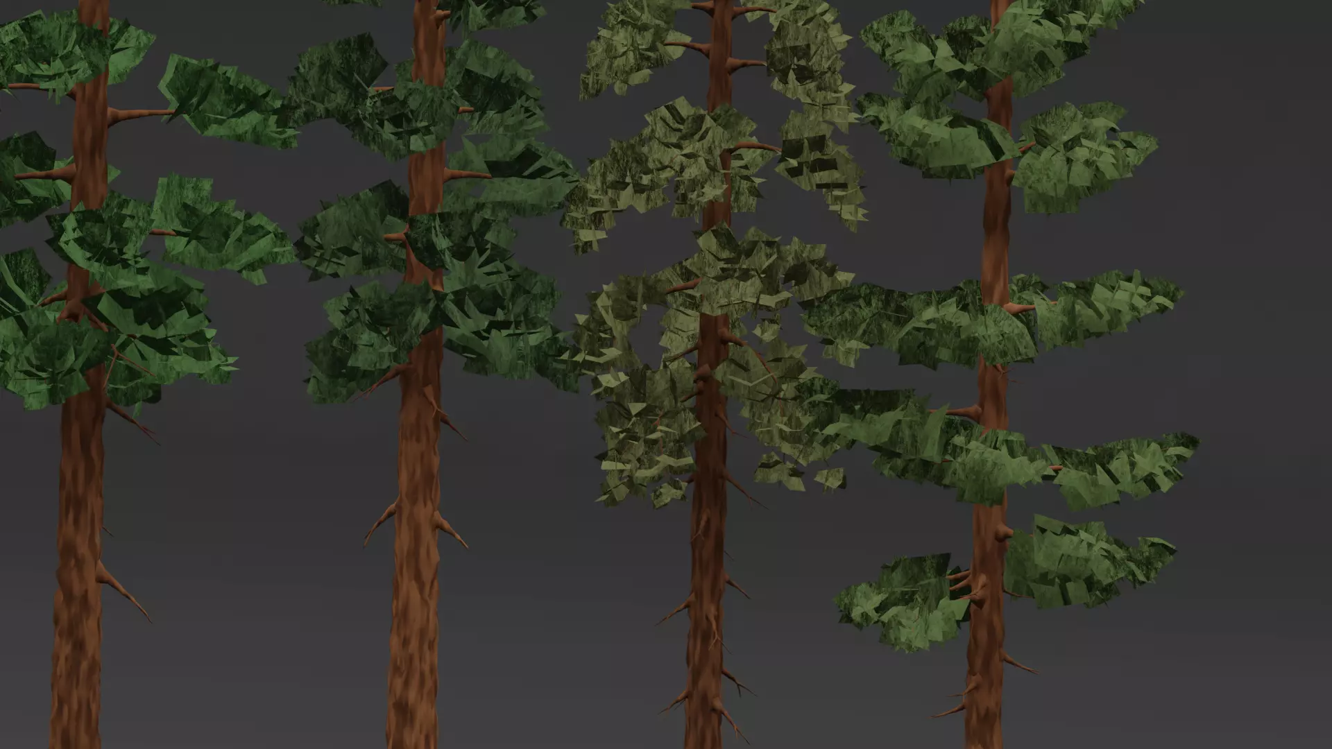 Styilzed Redwood Tree Pack 01 Low-poly 3D model_4