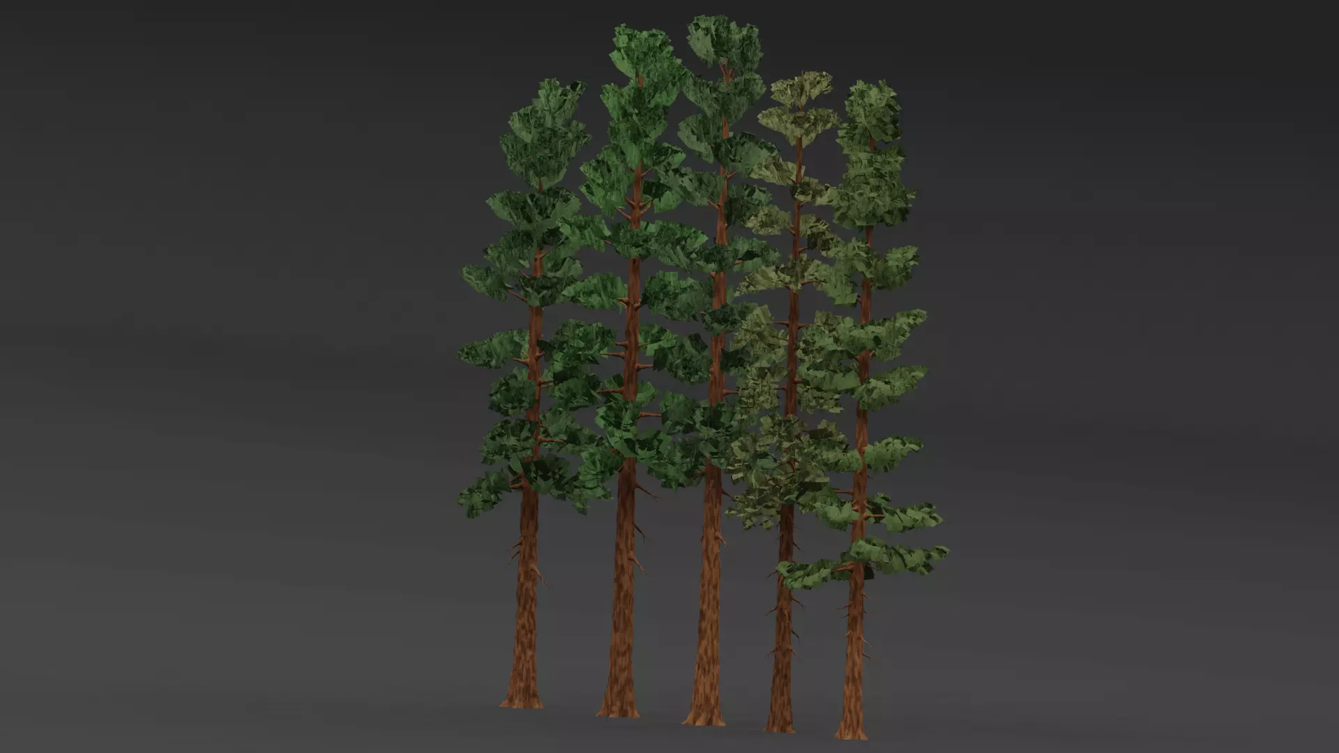 Styilzed Redwood Tree Pack 01 Low-poly 3D model_1