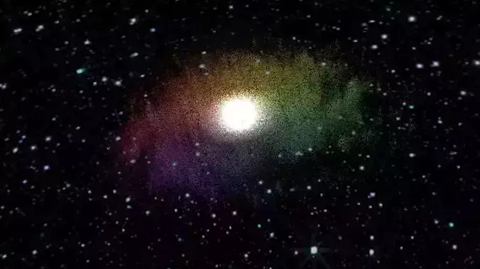 Rainbow Galaxy 3D model