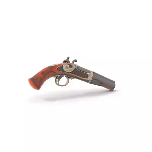 Vintage Flintlock Pistol model pack