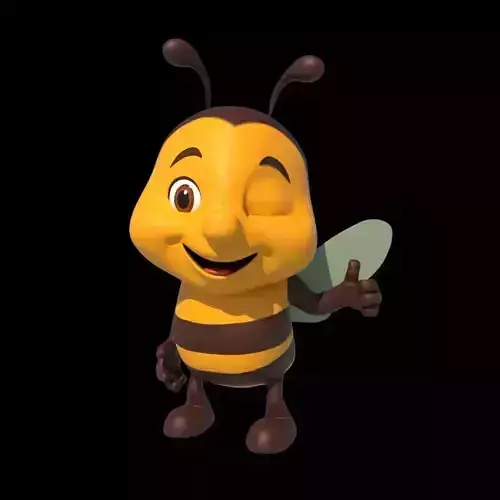 Rigged Cartoonish Bee