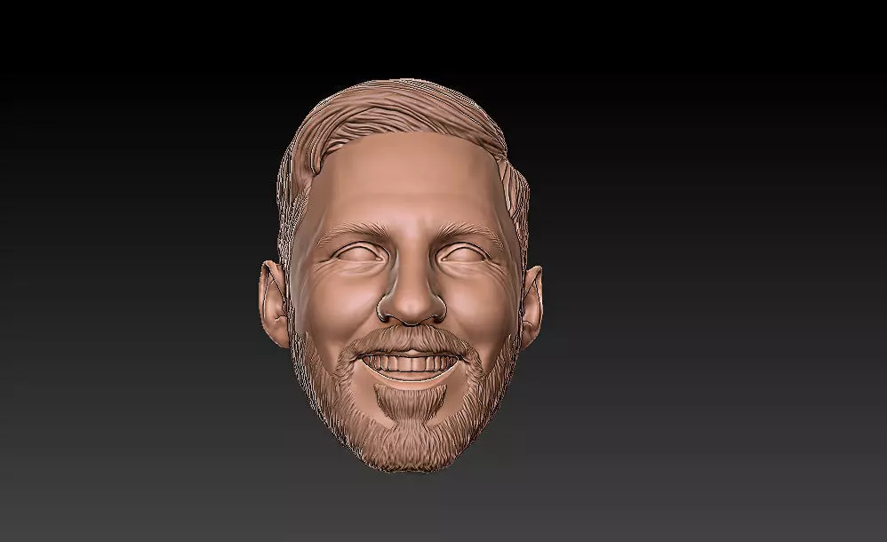 Lionel Messi Cabeza Usable 3D print model