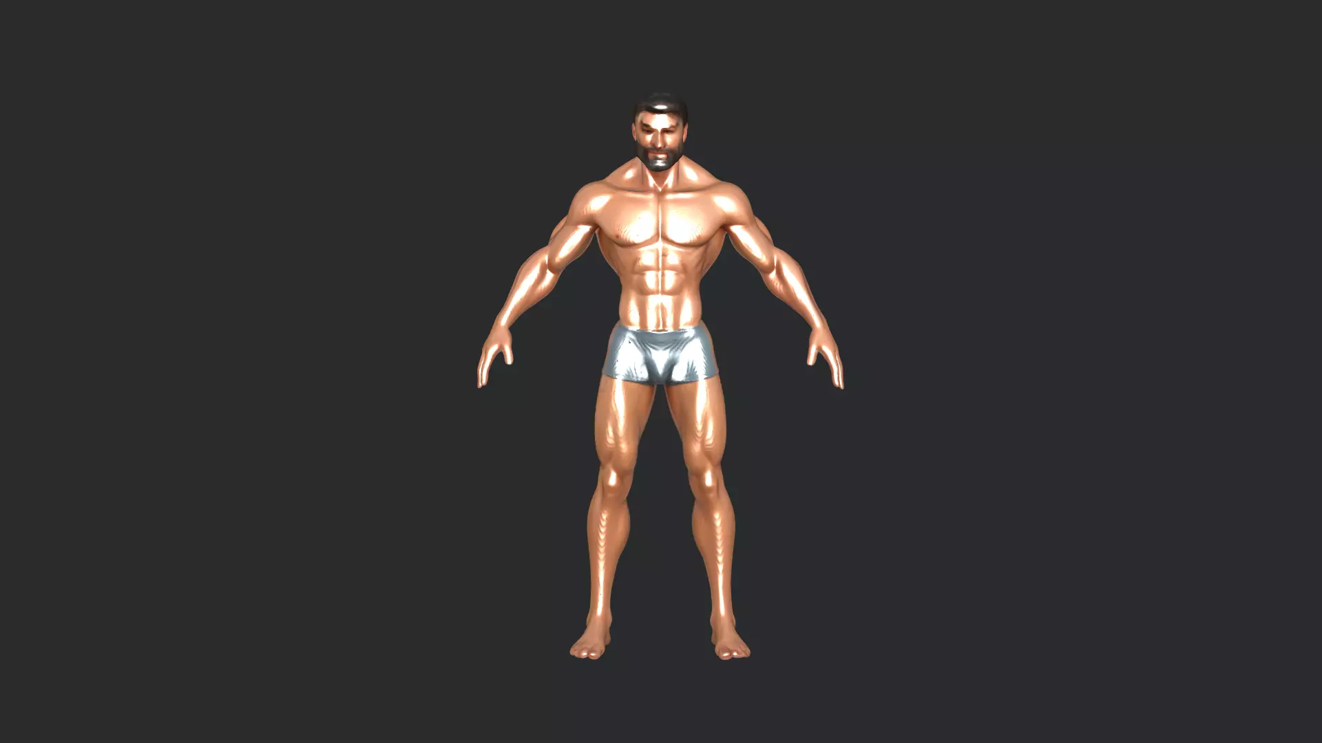 Realistic 3D Male Character Model 3D model_1