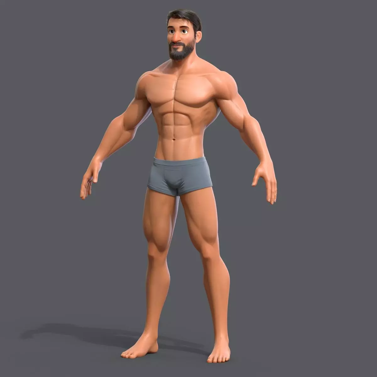 Realistic 3D Male Character Model 3D model_0