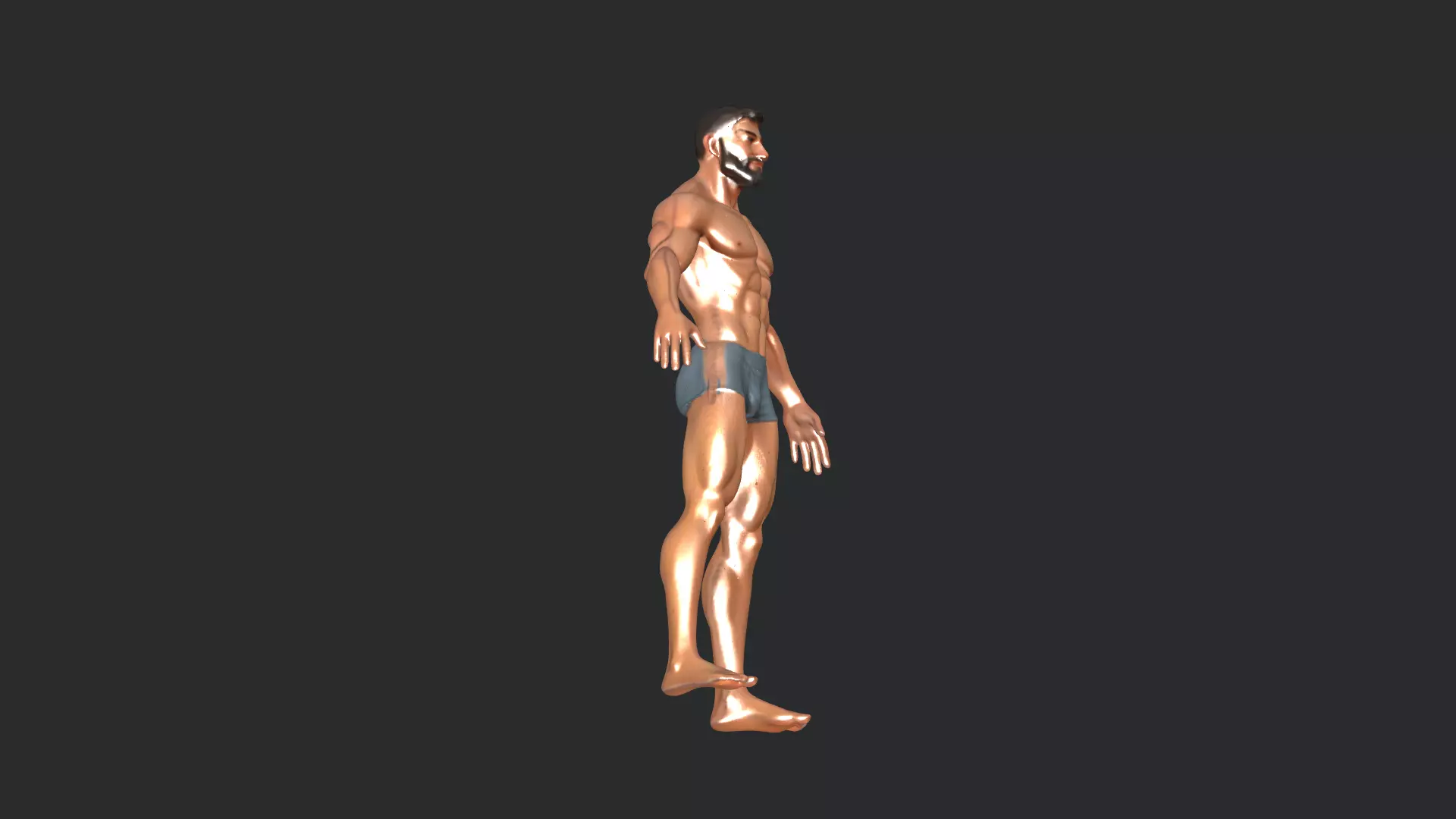 Realistic 3D Male Character Model 3D model_9
