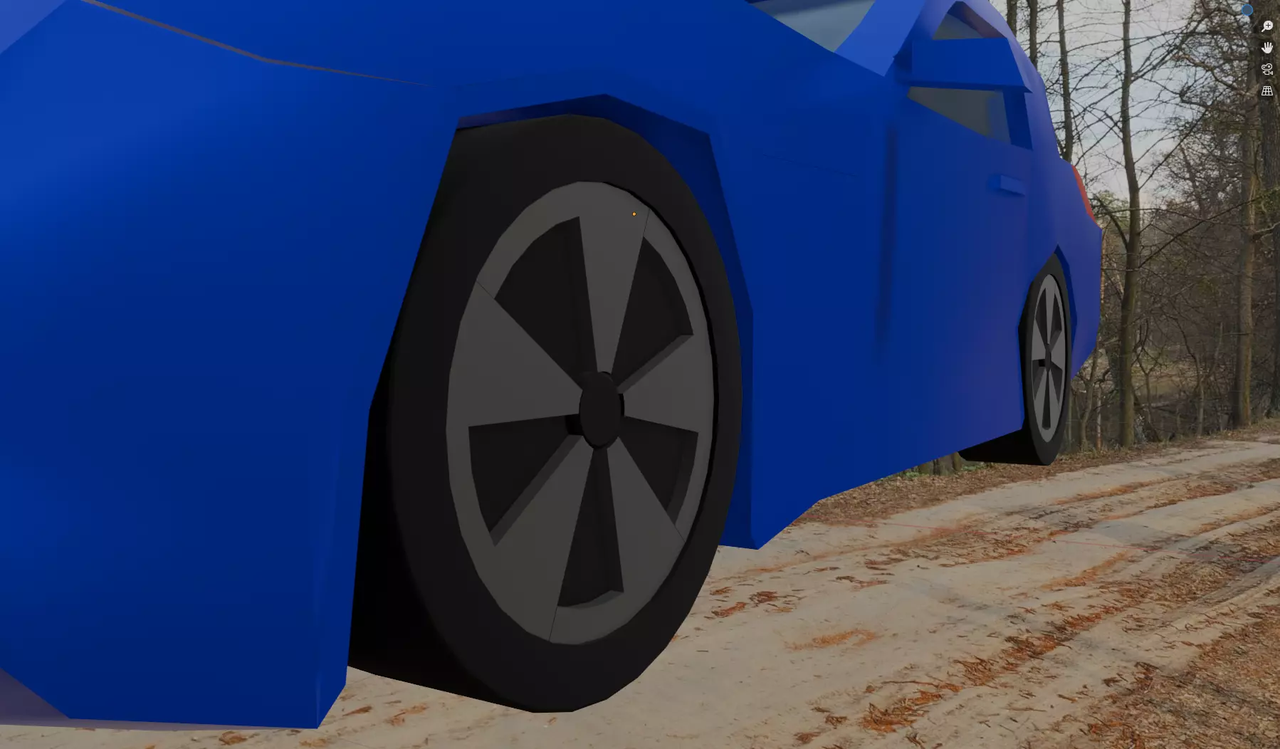 Pontiac Solstice Car Low Poly Low-poly 3D model_7