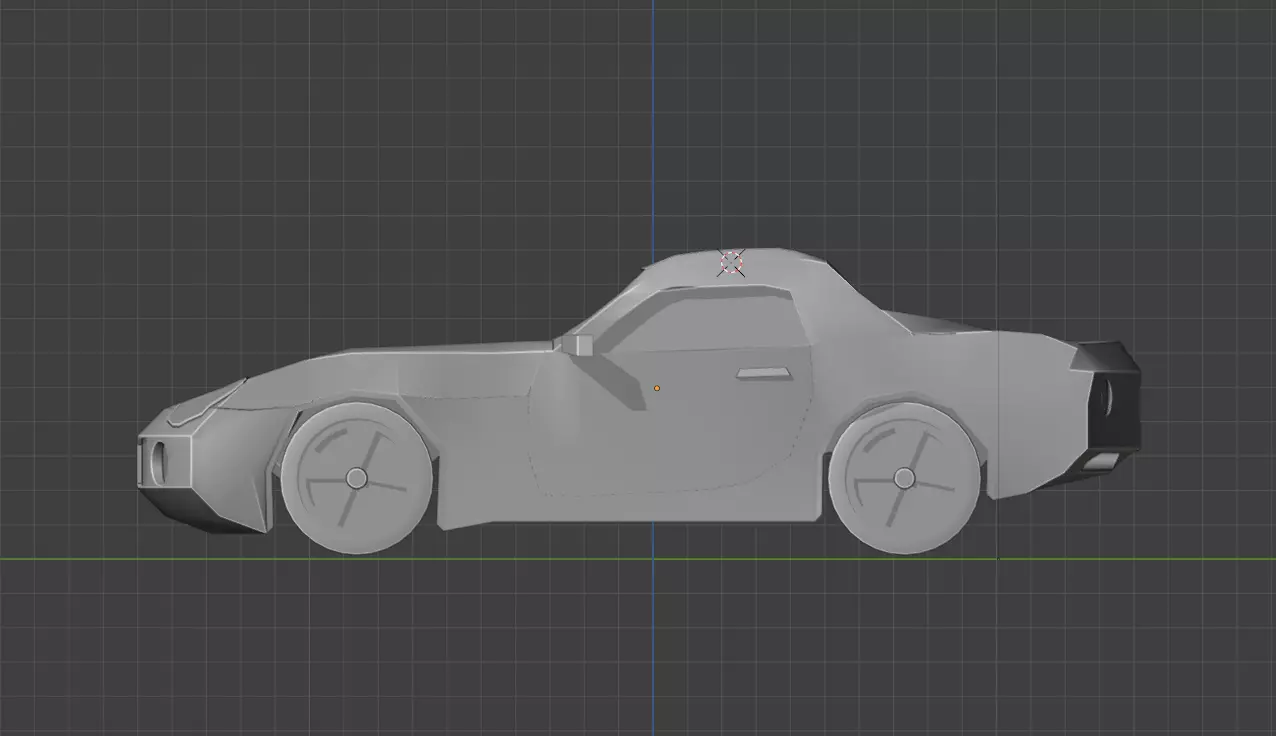 Pontiac Solstice Car Low Poly Low-poly 3D model_10
