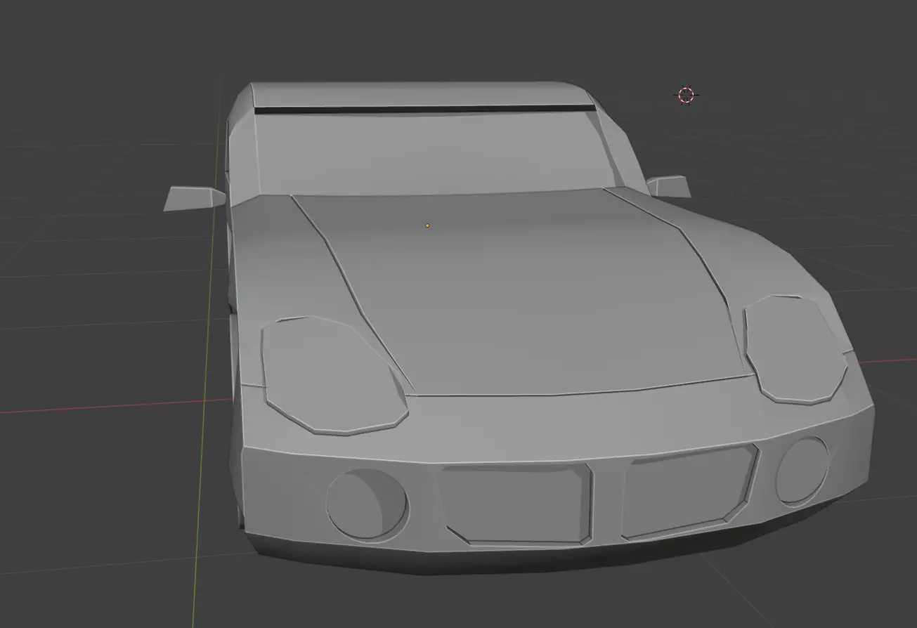 Pontiac Solstice Car Low Poly Low-poly 3D model_9