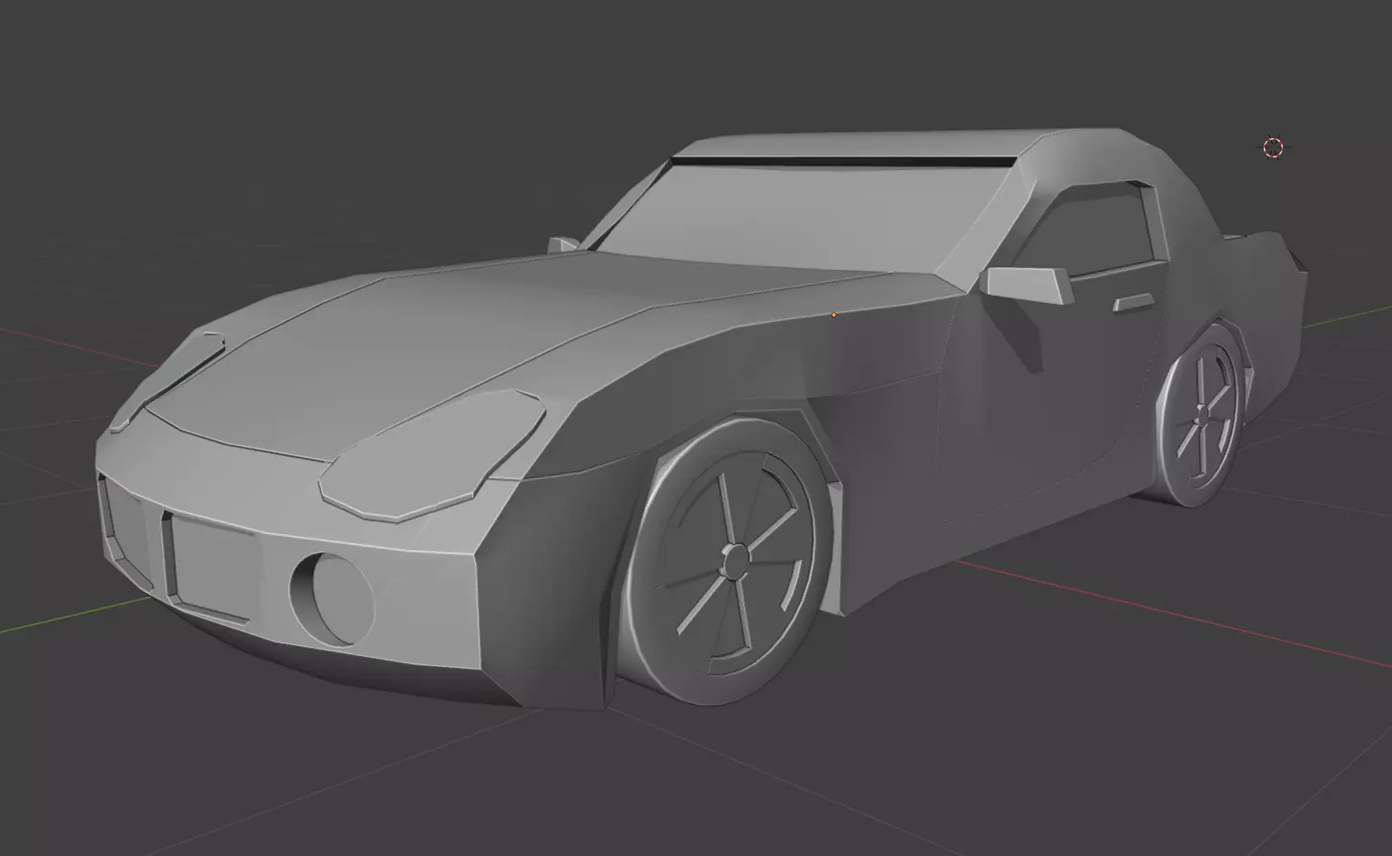 Pontiac Solstice Car Low Poly Low-poly 3D model_8