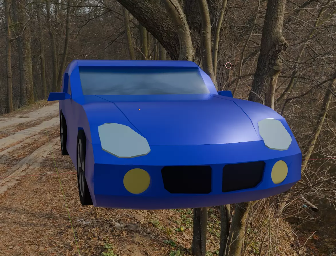 Pontiac Solstice Car Low Poly Low-poly 3D model_5