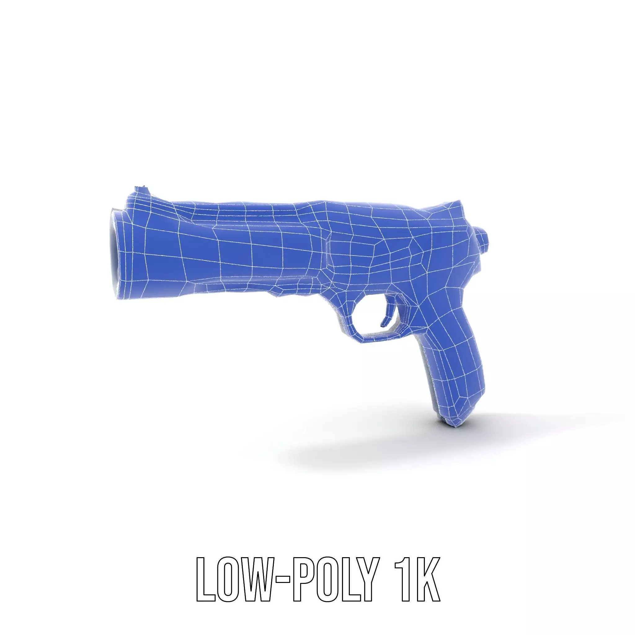 Futuristic Energy Blaster model pack Low-poly 3D model_25