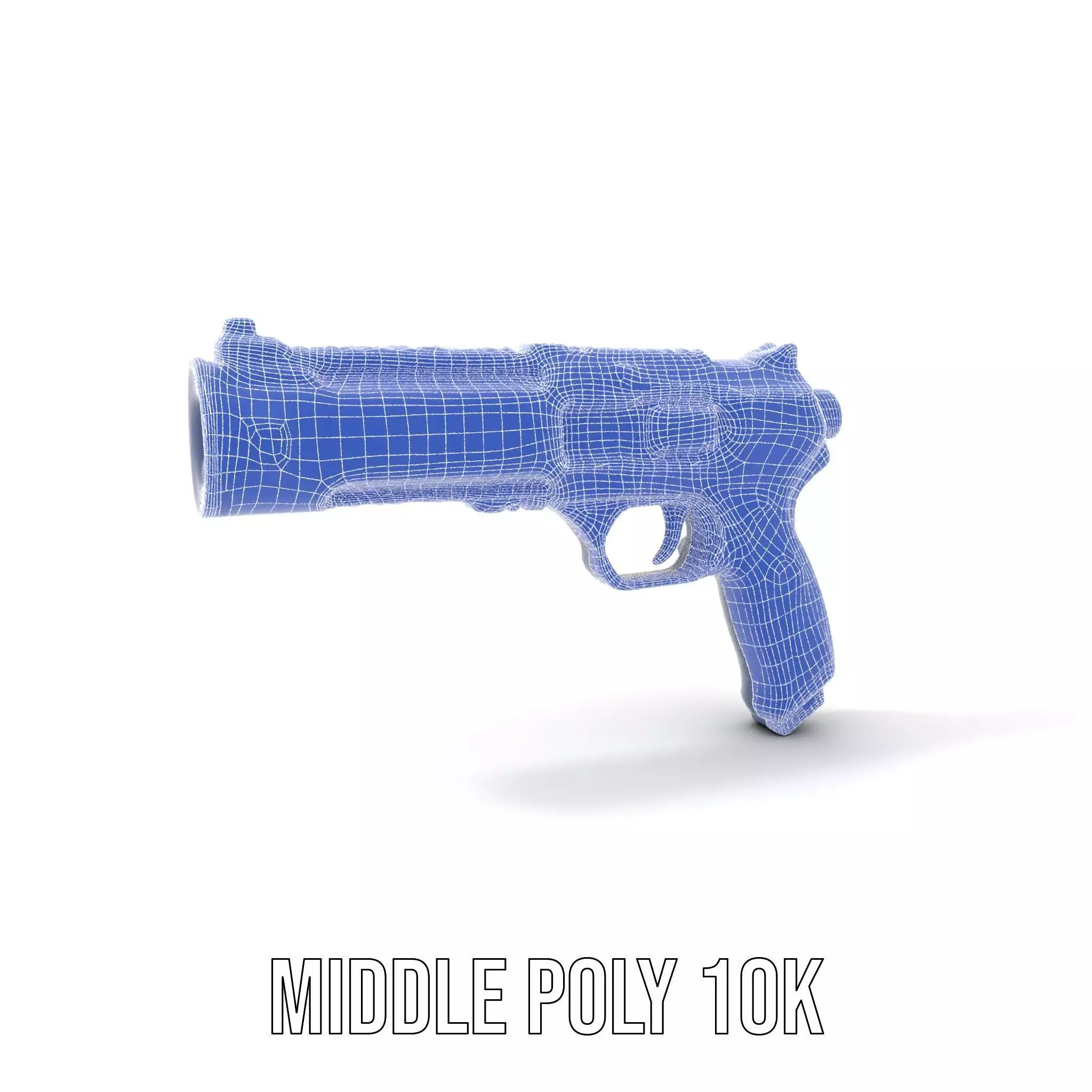 Futuristic Energy Blaster model pack Low-poly 3D model_24