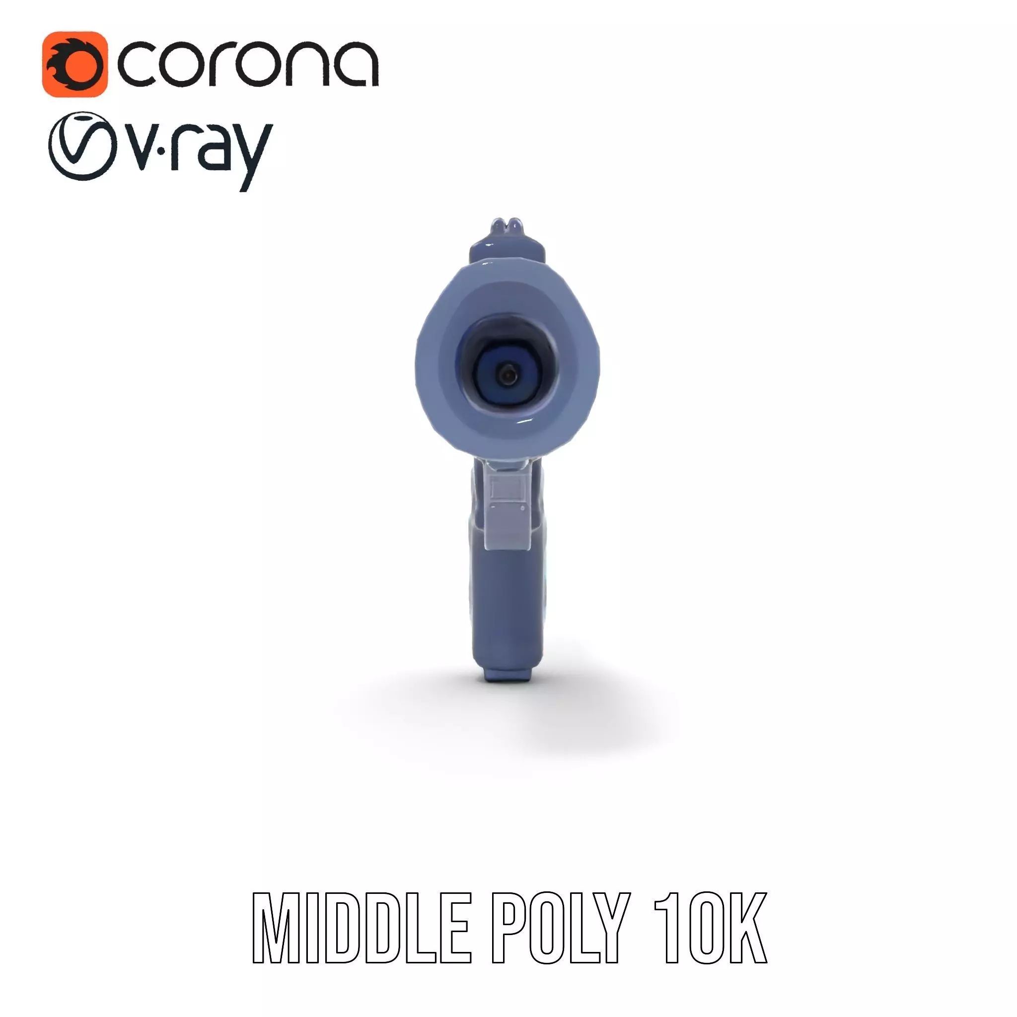 Futuristic Energy Blaster model pack Low-poly 3D model_22