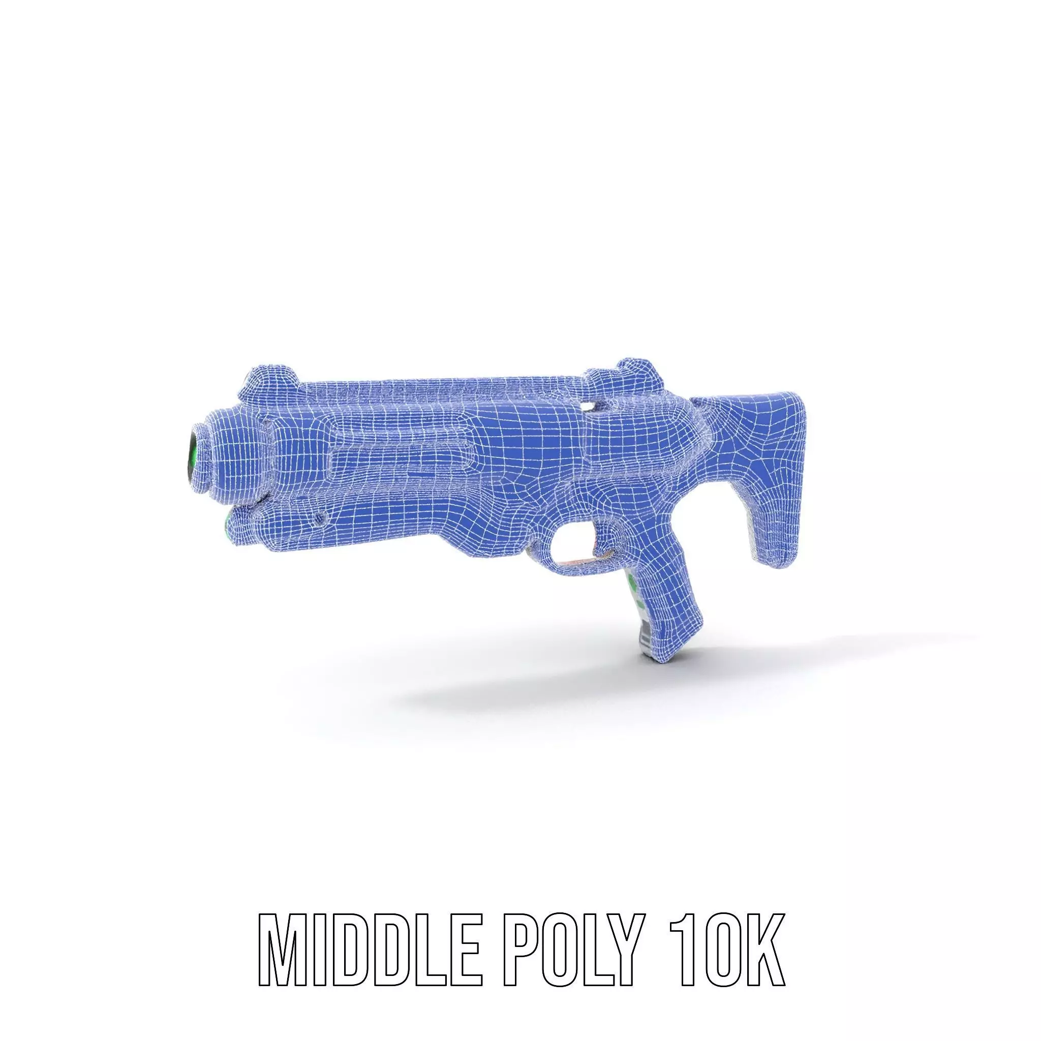 Futuristic Blaster model pack Low-poly 3D model_22