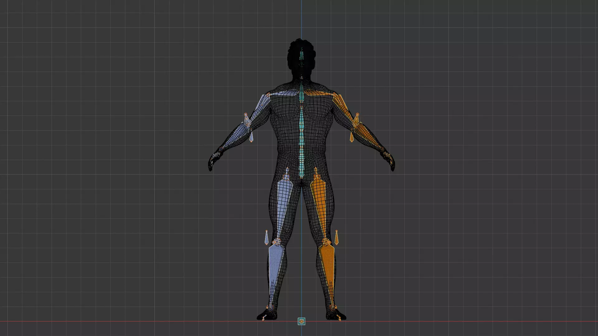 Energy Sentinel High-Quality Rigged Superhero 3D Character Low-poly 3D model_14