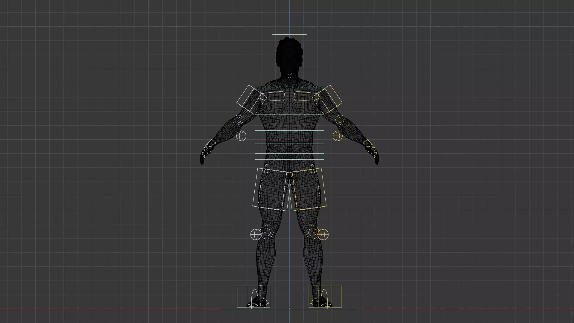 Energy Sentinel High-Quality Rigged Superhero 3D Character Low-poly 3D model_15