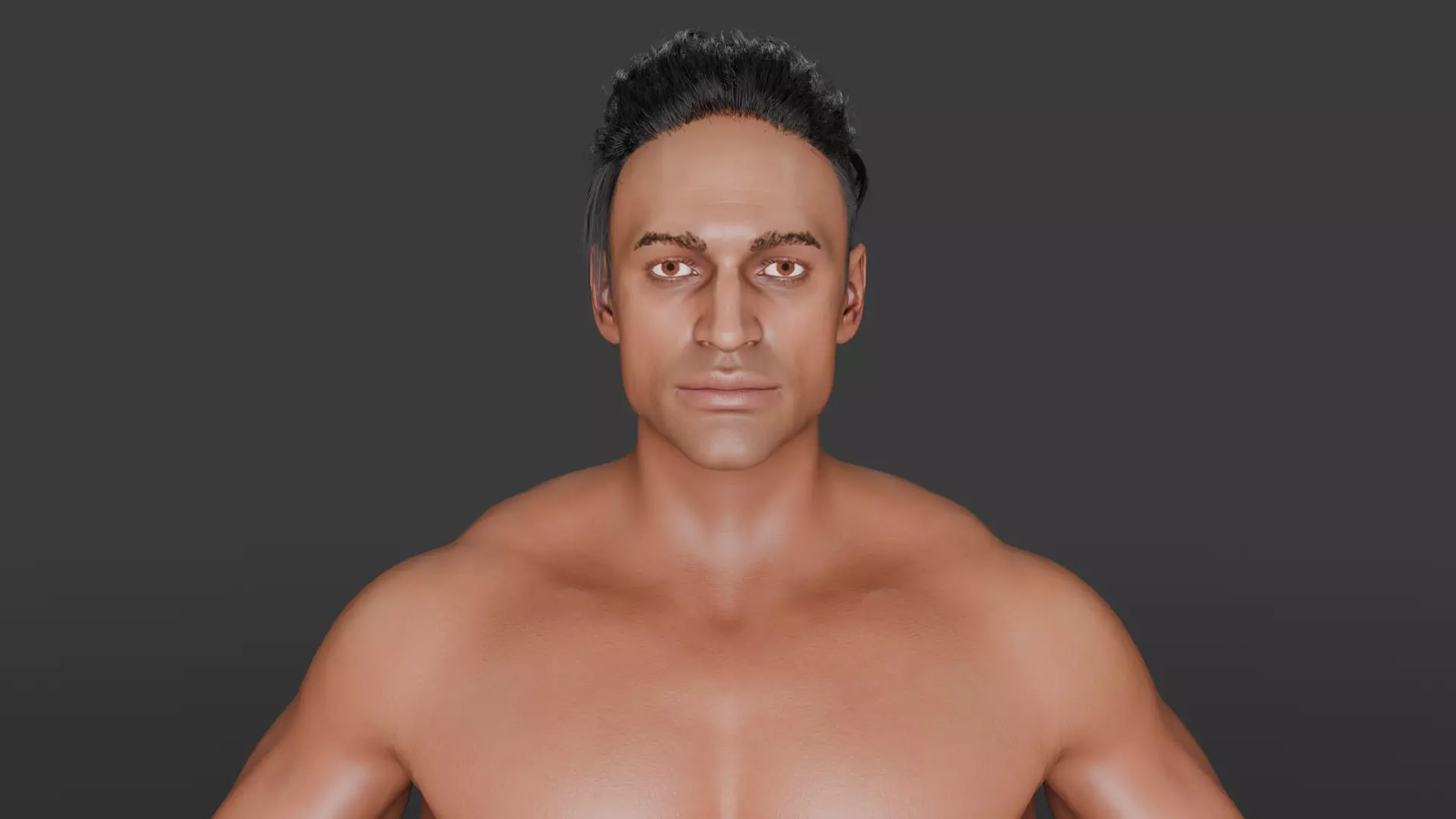 Energy Sentinel High-Quality Rigged Superhero 3D Character Low-poly 3D model_8