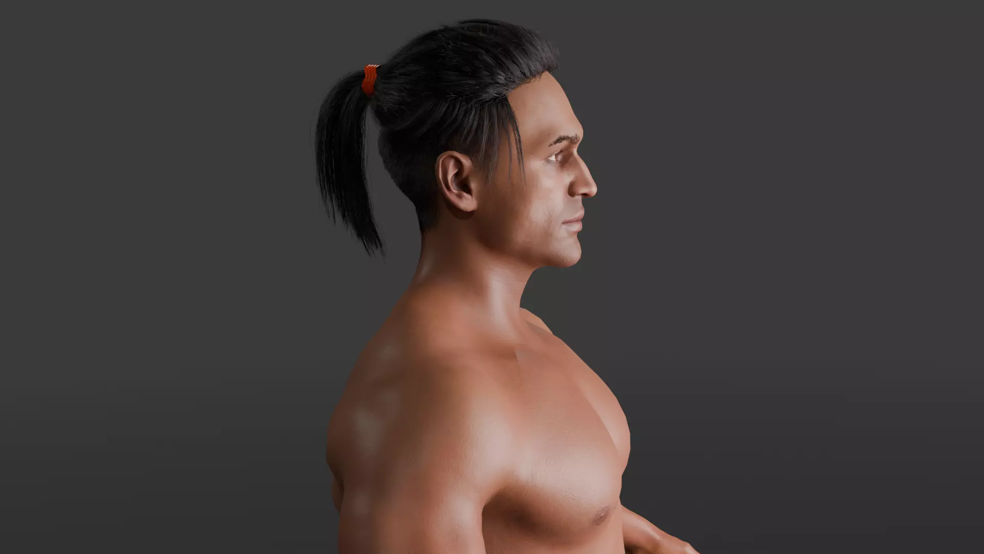 Energy Sentinel High-Quality Rigged Superhero 3D Character Low-poly 3D model_9