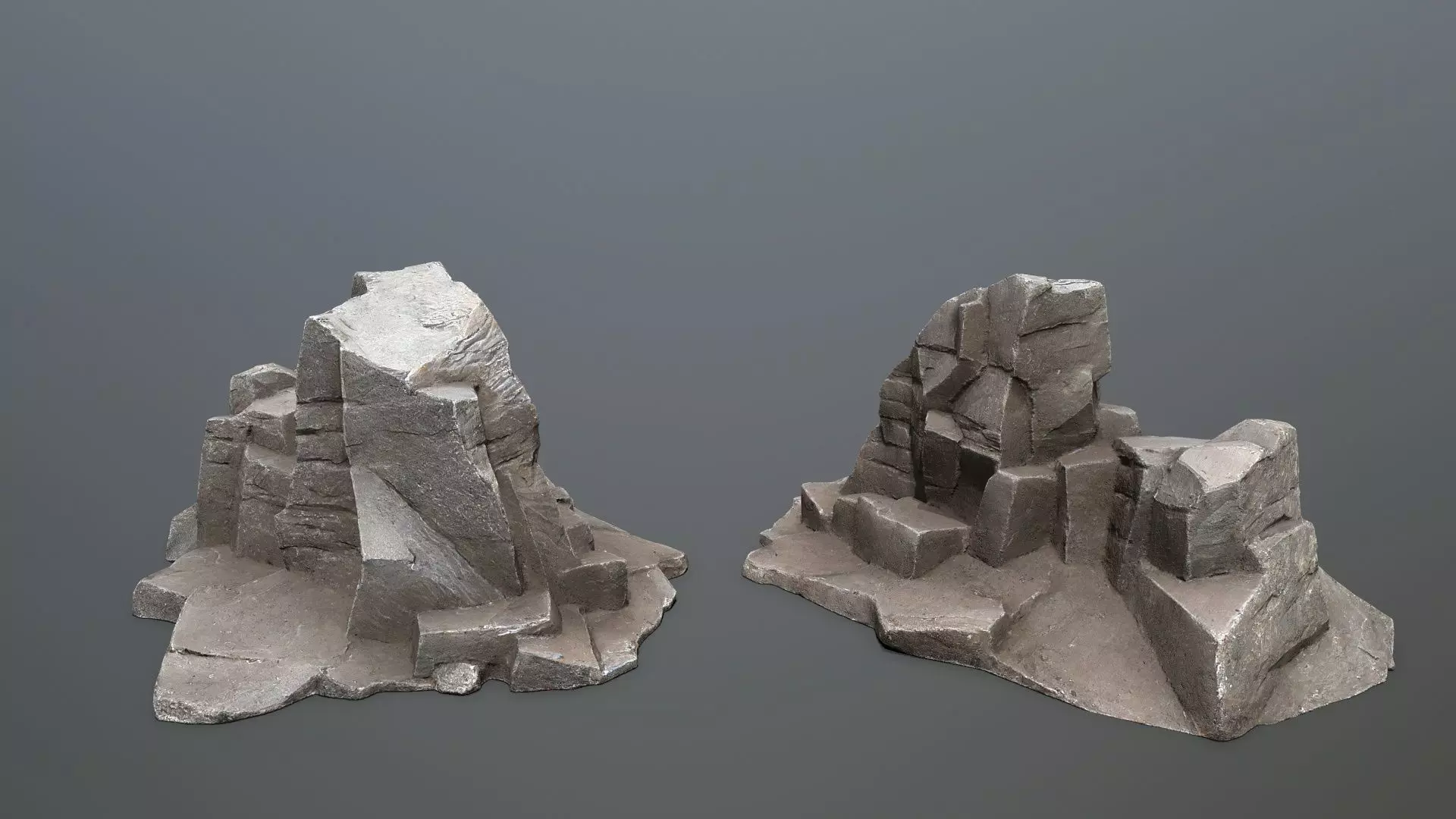 Volcanic Rocks Low-poly 3D model_6