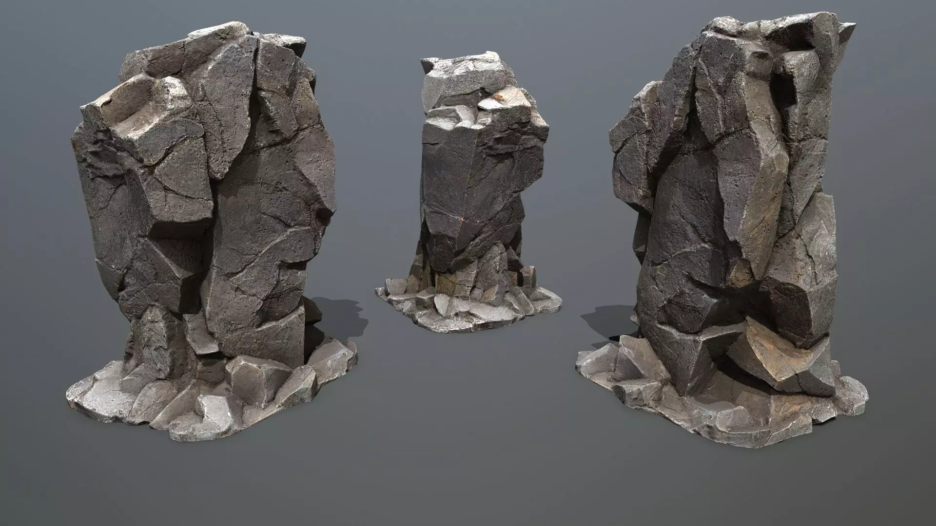 Volcanic Rocks Low-poly 3D model_4