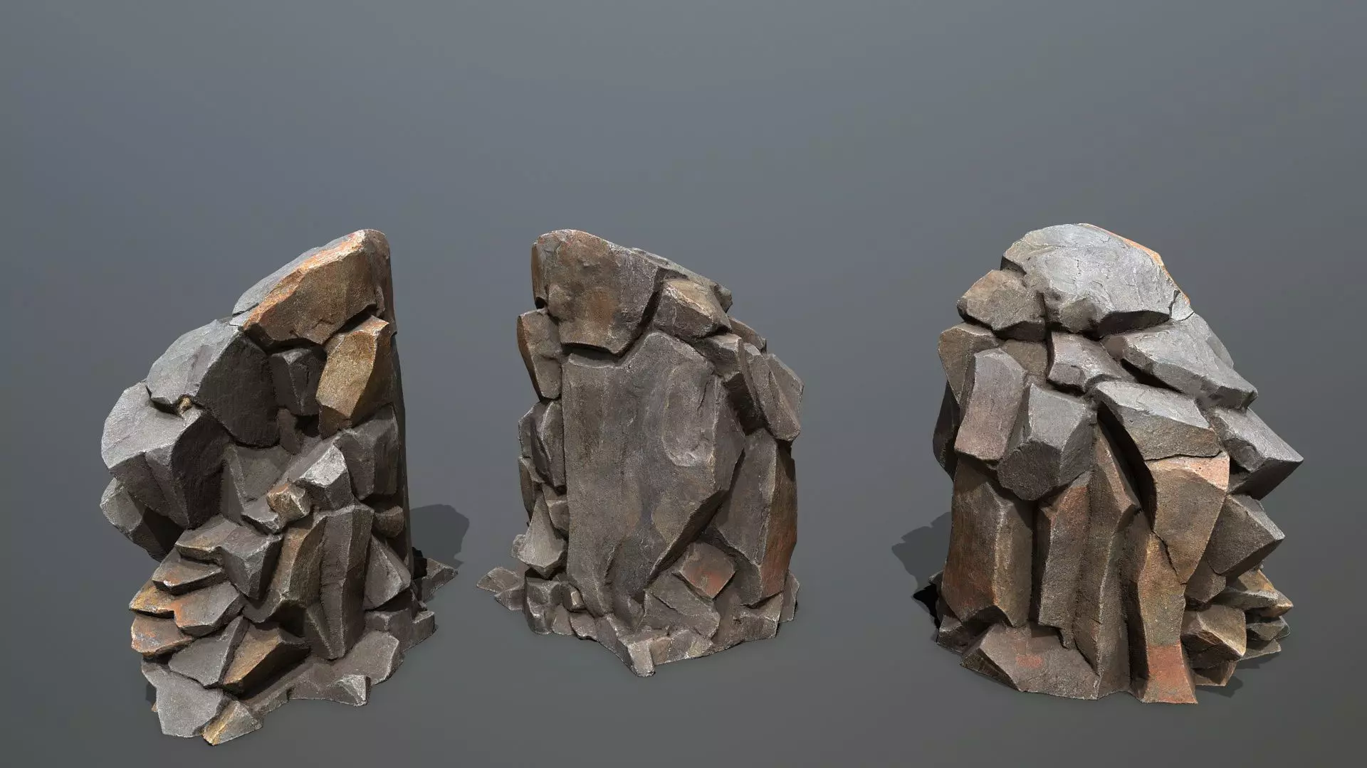 Volcanic Rocks Low-poly 3D model_9