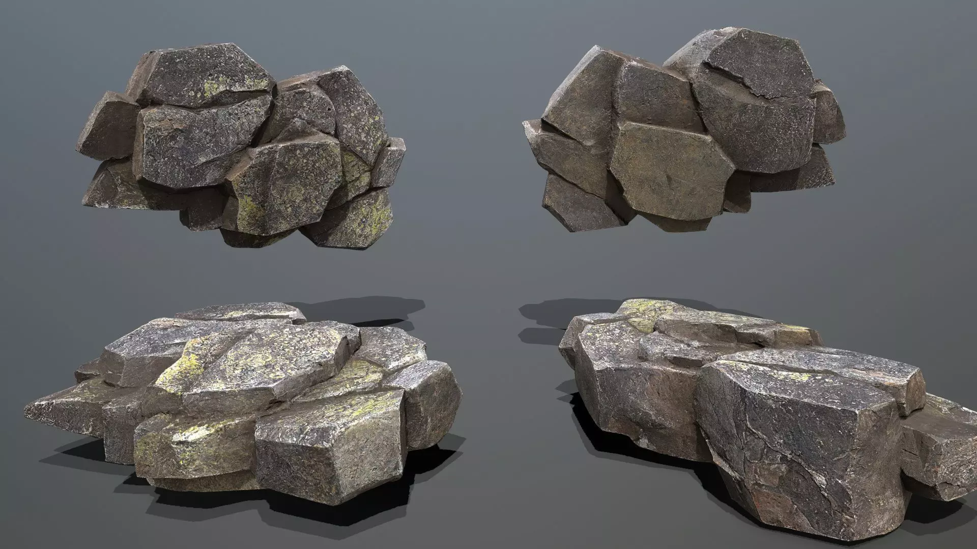 Volcanic Rocks Low-poly 3D model_11