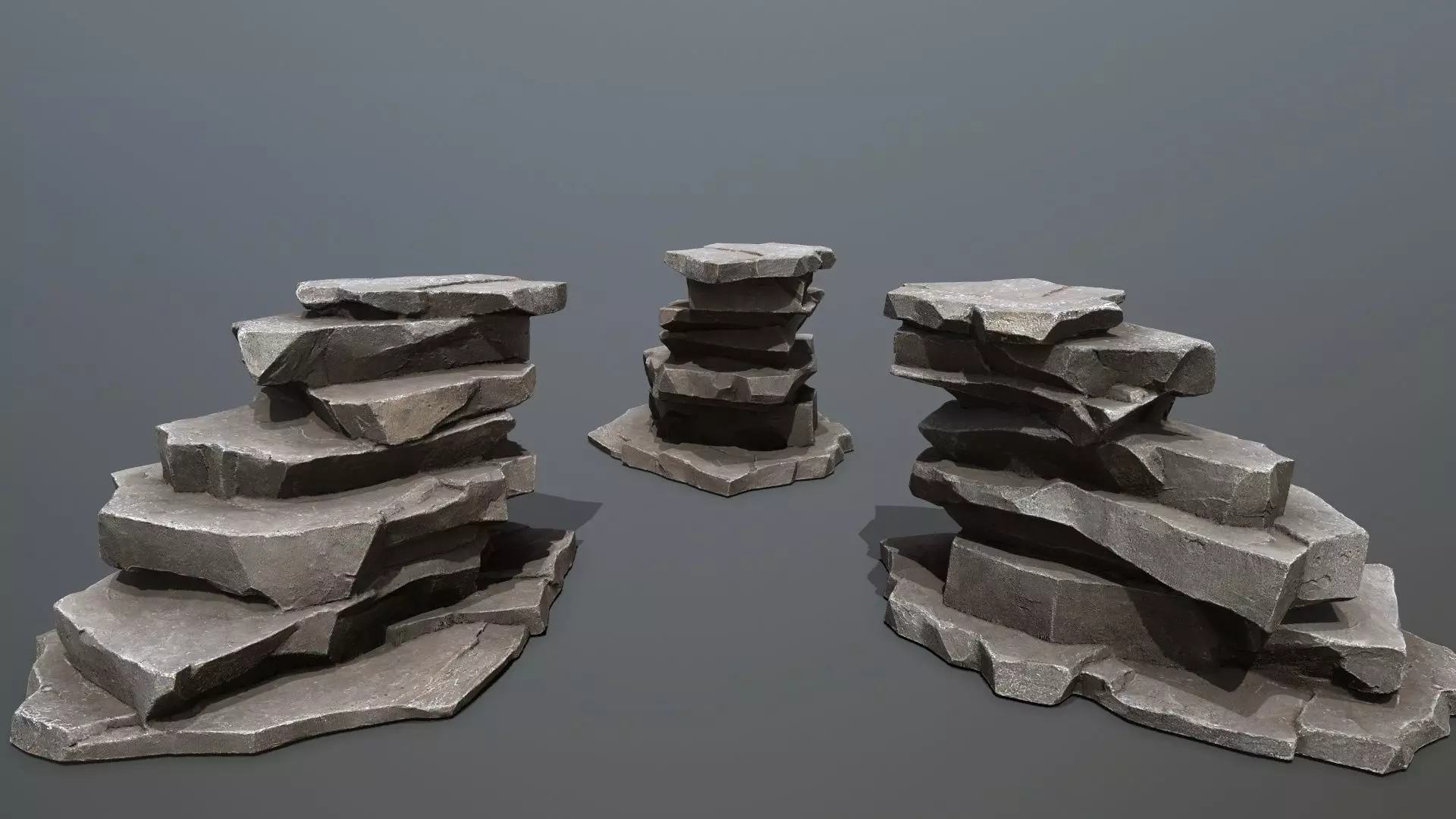 Volcanic Rocks Low-poly 3D model_13