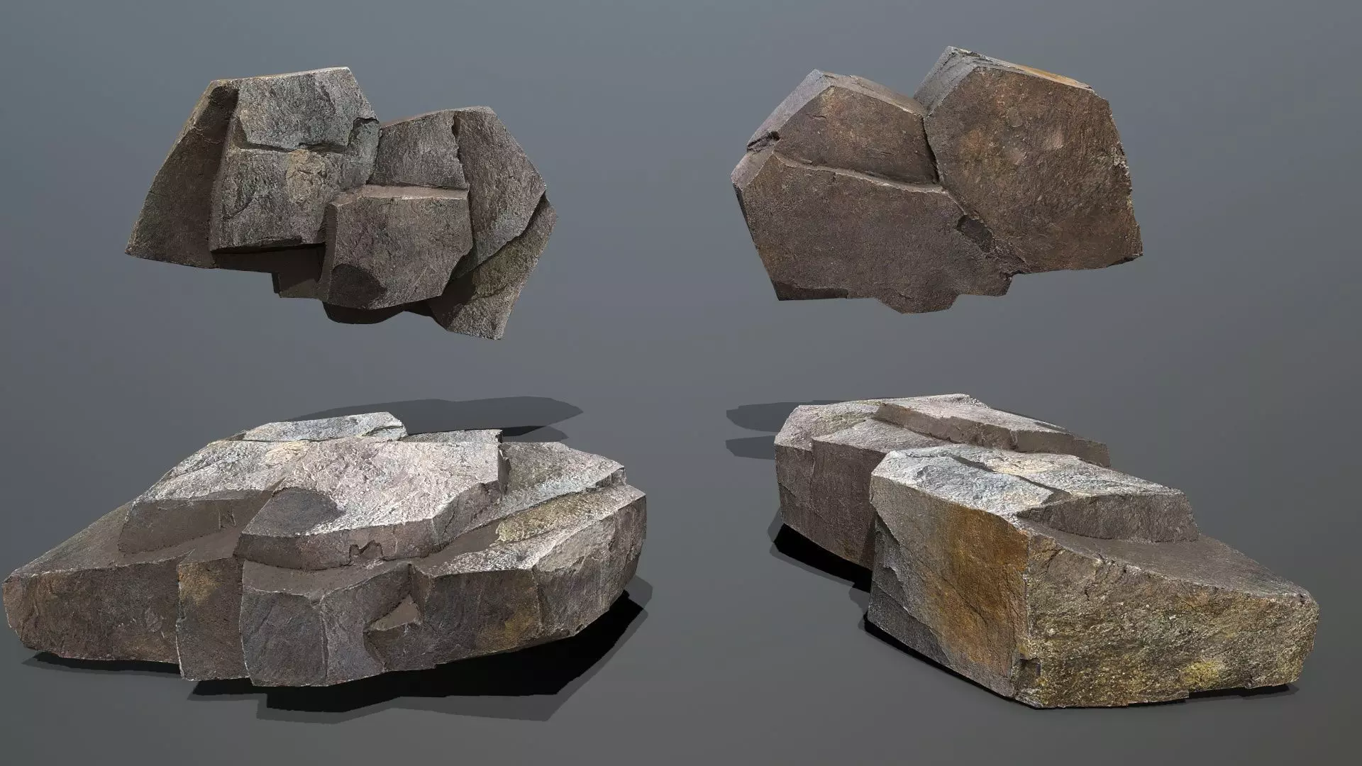 Volcanic Rocks Low-poly 3D model_12