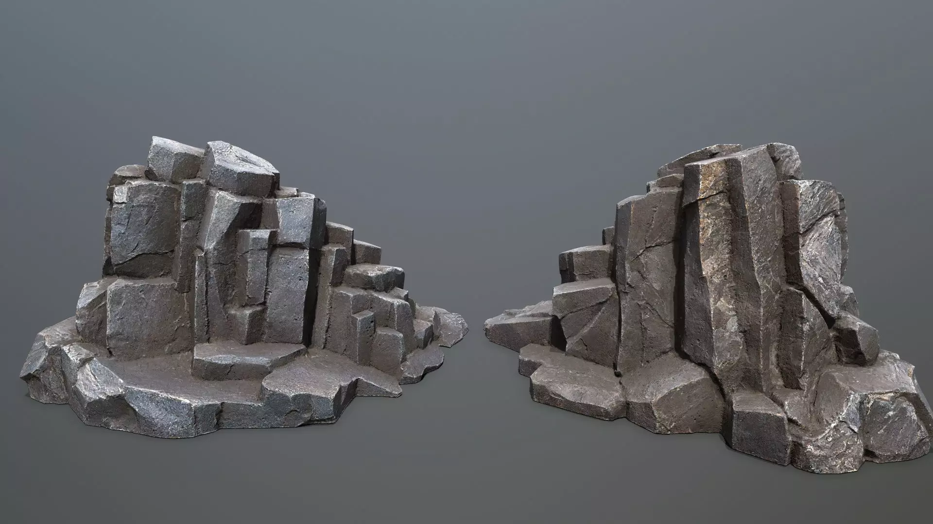 Volcanic Rocks Low-poly 3D model_5