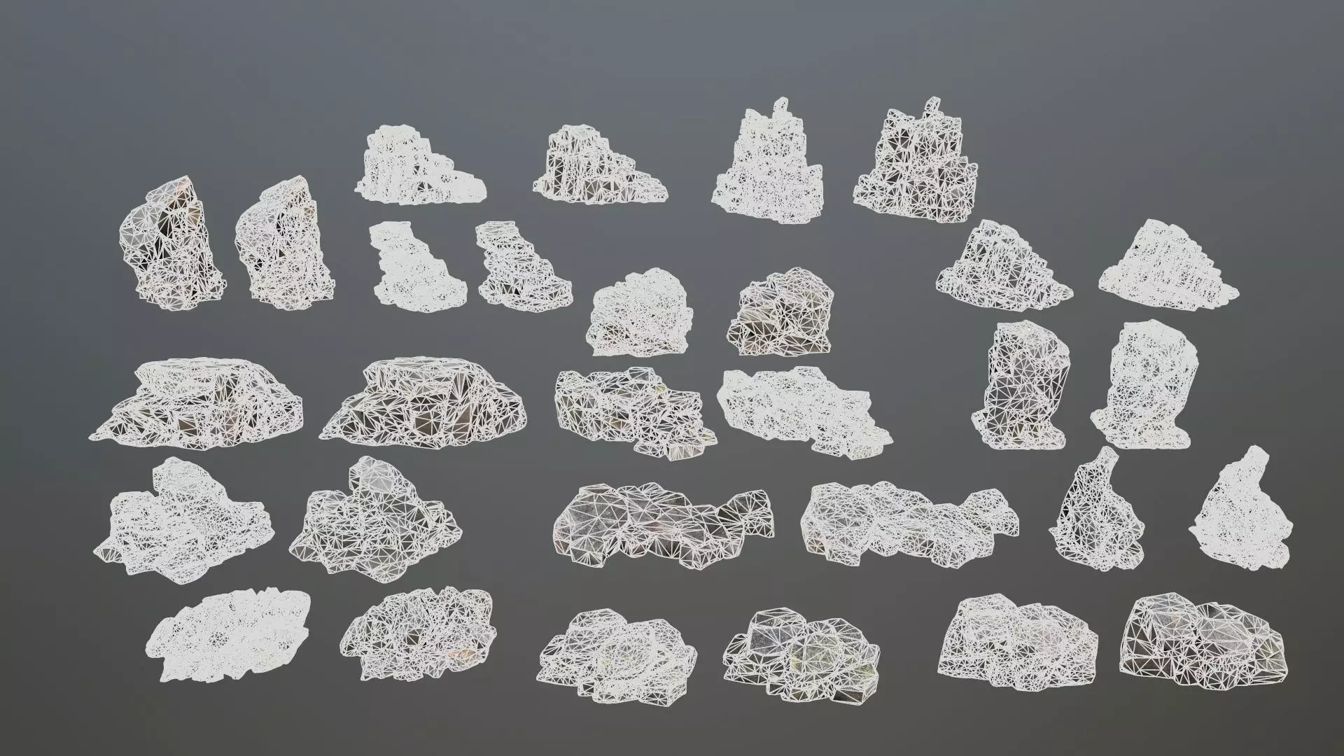 Volcanic Rocks Low-poly 3D model_33