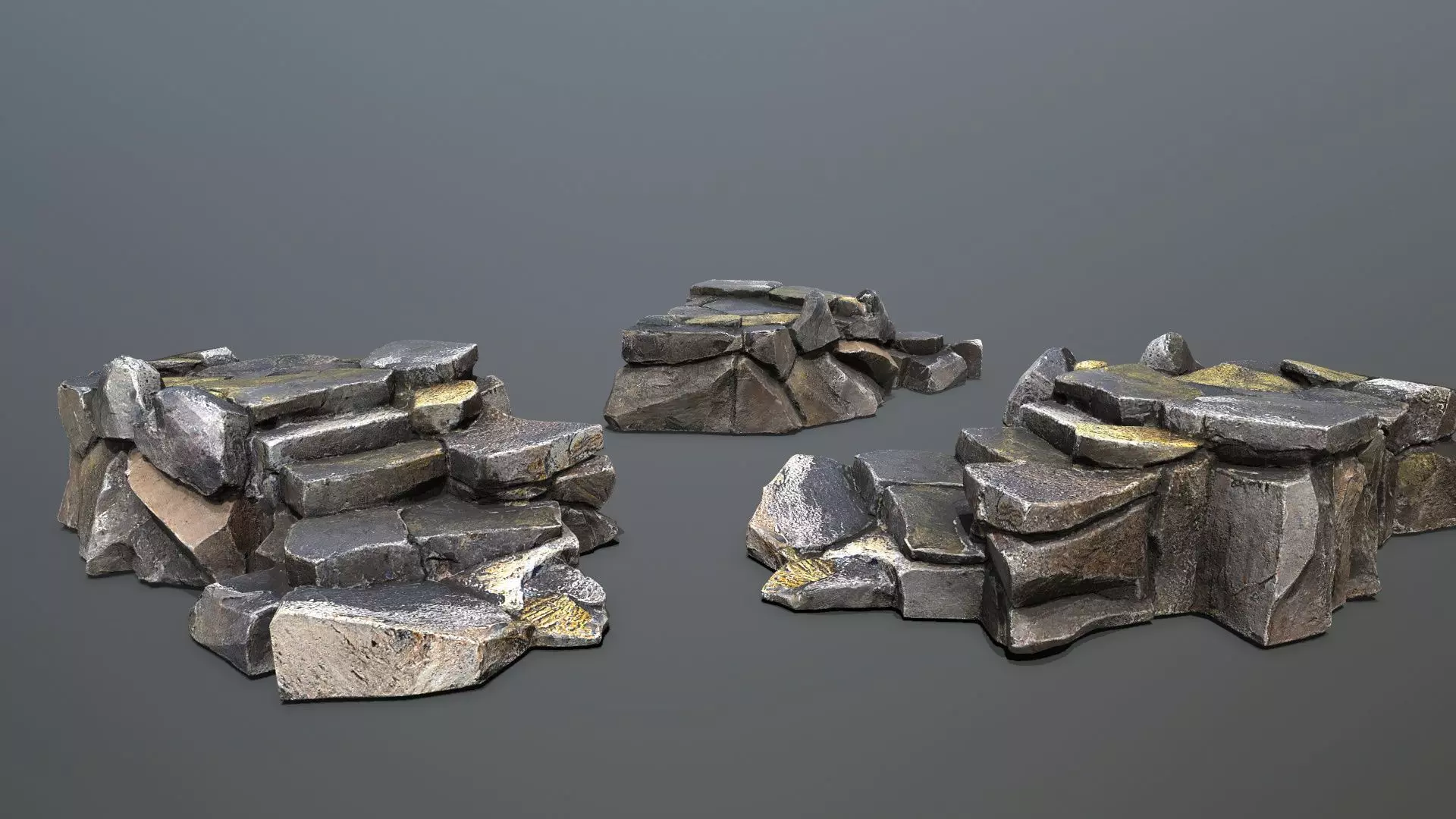 Volcanic Rocks Low-poly 3D model_14