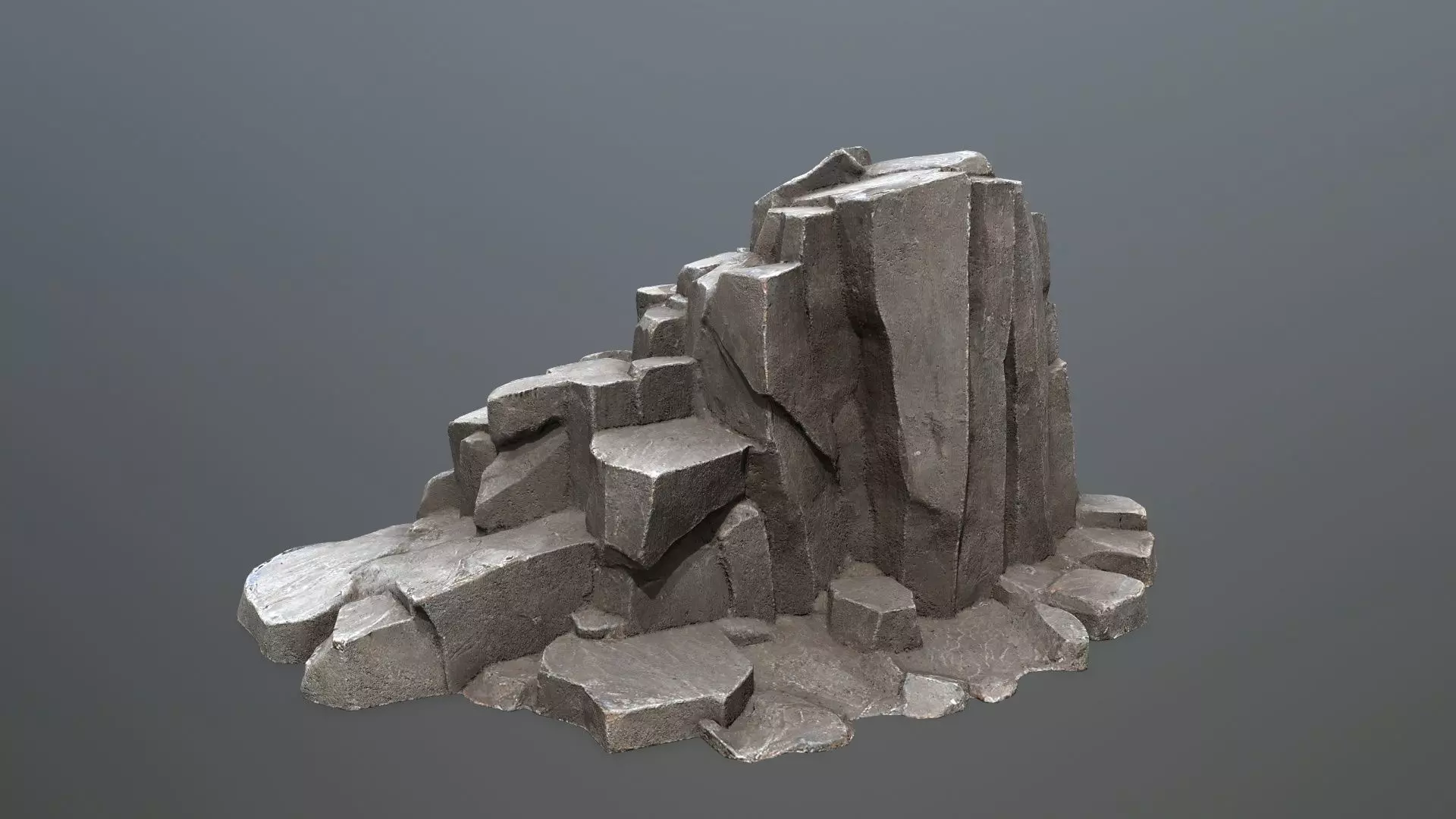 Volcanic Rocks Low-poly 3D model_19