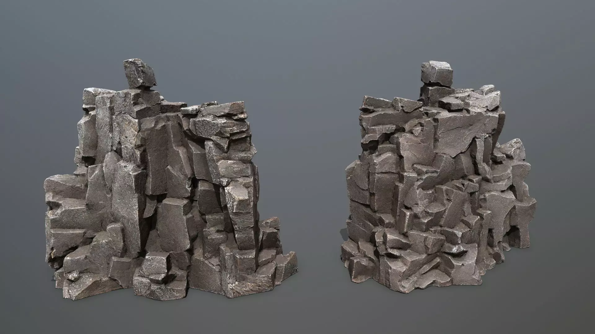 Volcanic Rocks Low-poly 3D model_16
