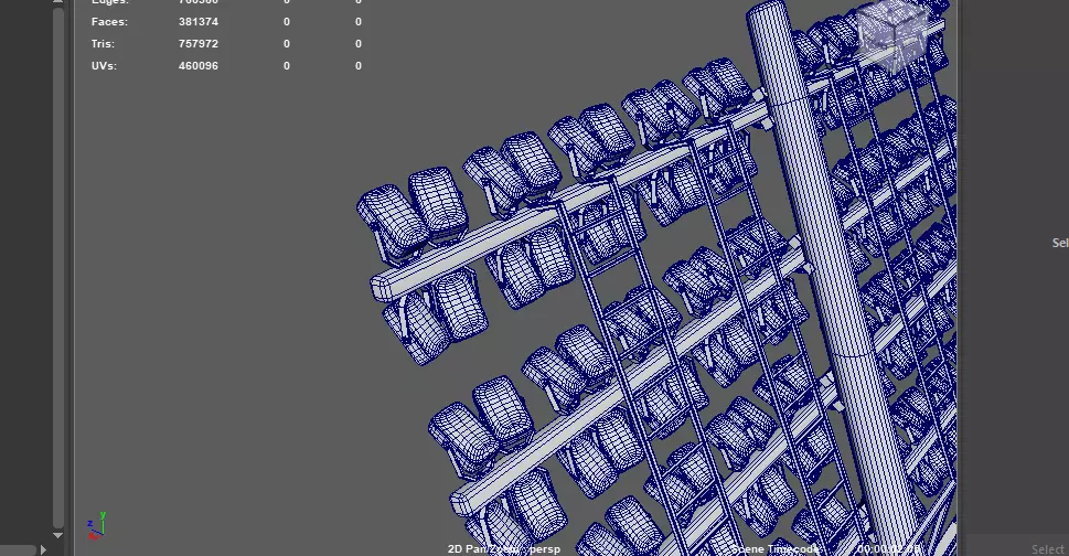 Stadium floodlight 3D model_20
