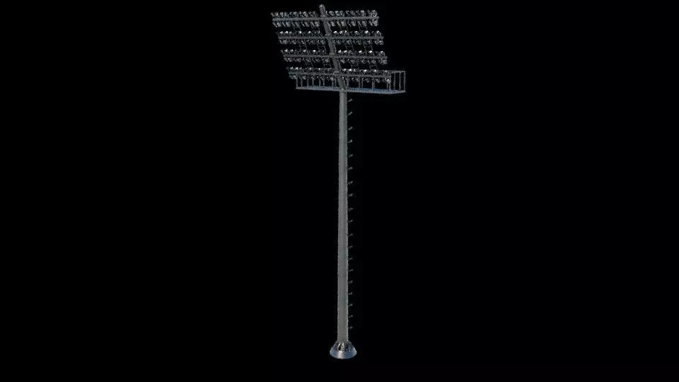 Stadium floodlight 3D model_7