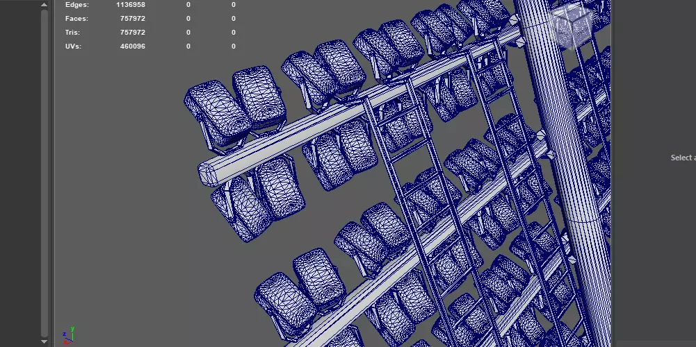 Stadium floodlight 3D model_21