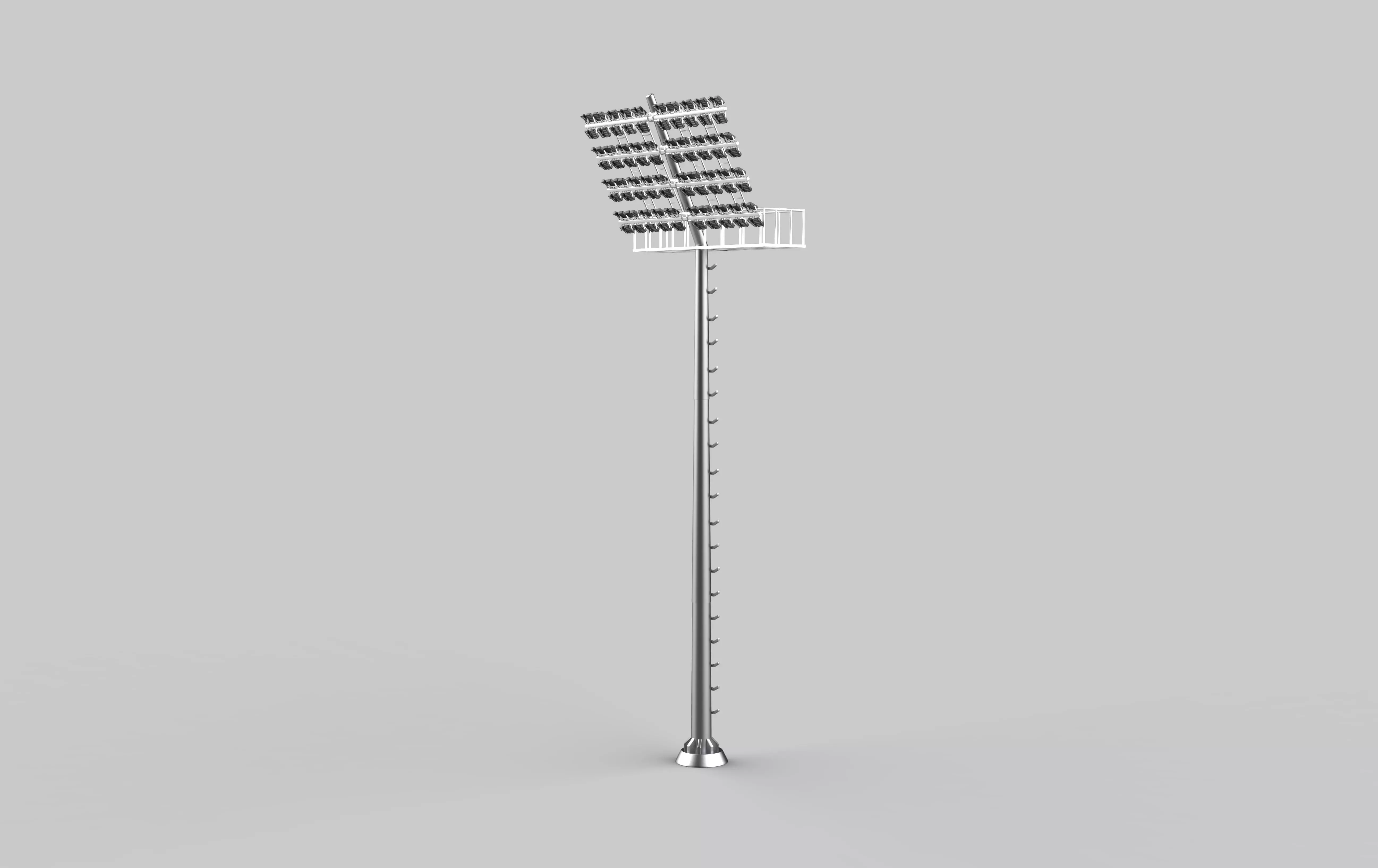 Stadium floodlight 3D model_4