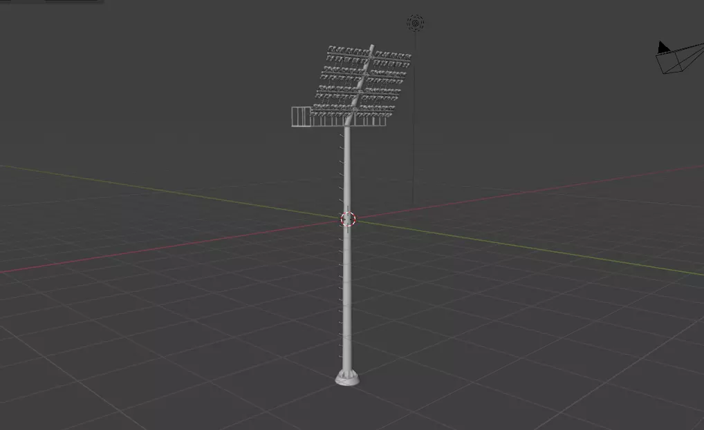Stadium floodlight 3D model_22