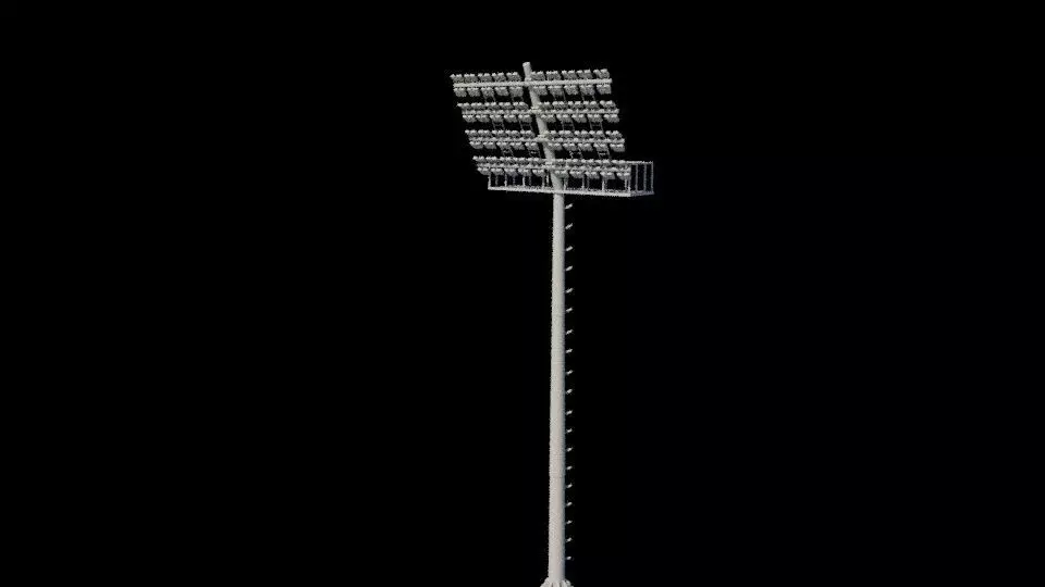 Stadium floodlight 3D model_10