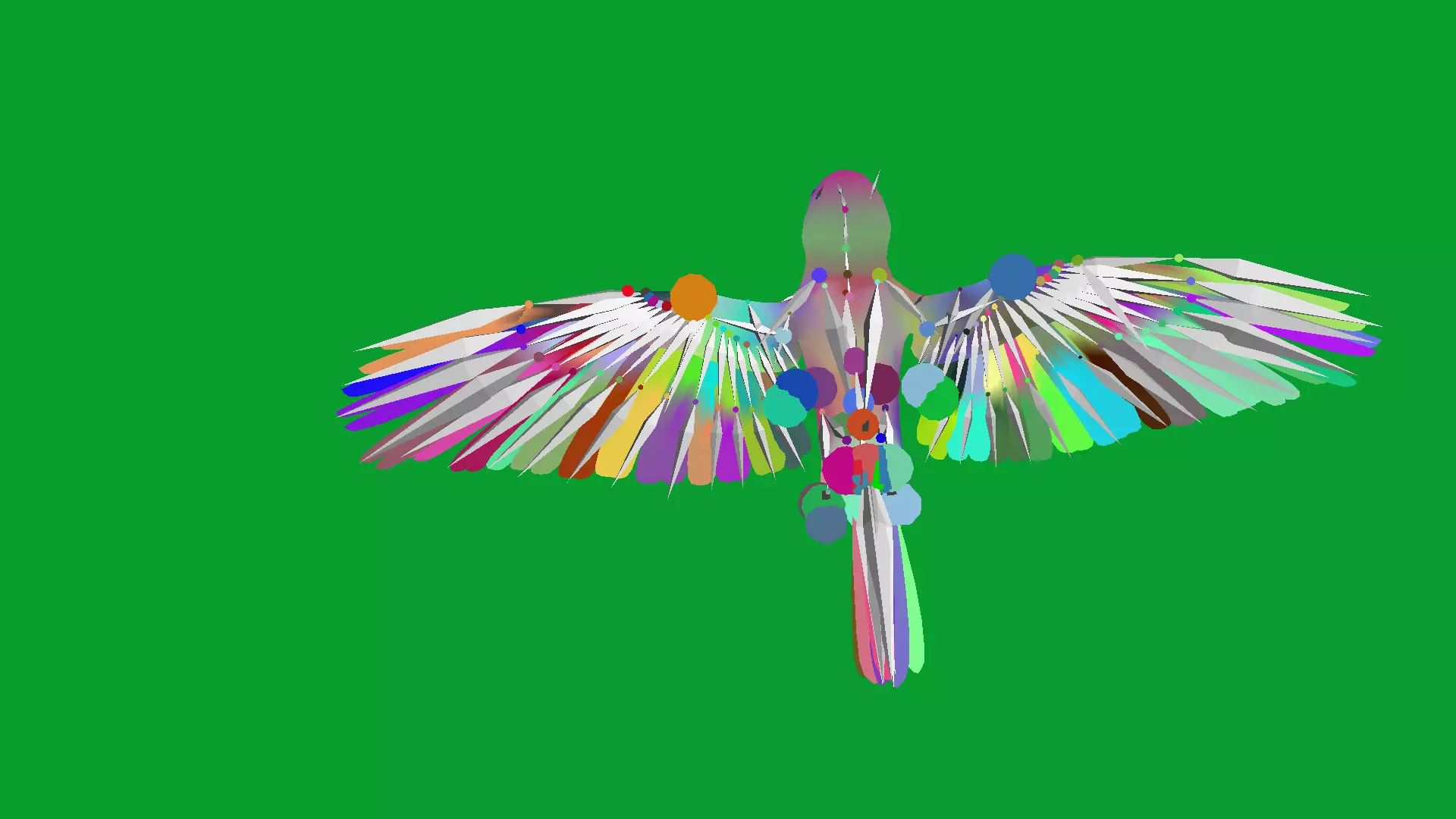 Asian House Sparrow Bird Low-poly 3D model_8