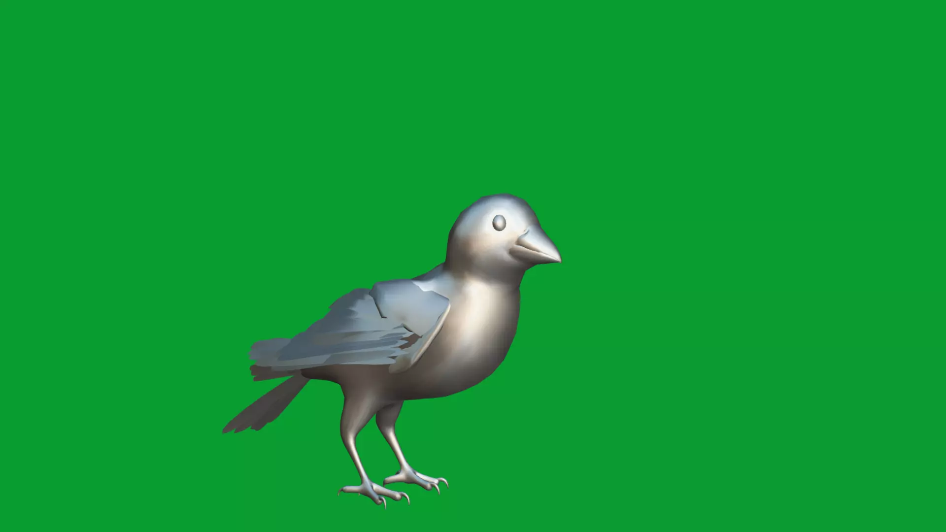 Asian House Sparrow Bird Low-poly 3D model_15