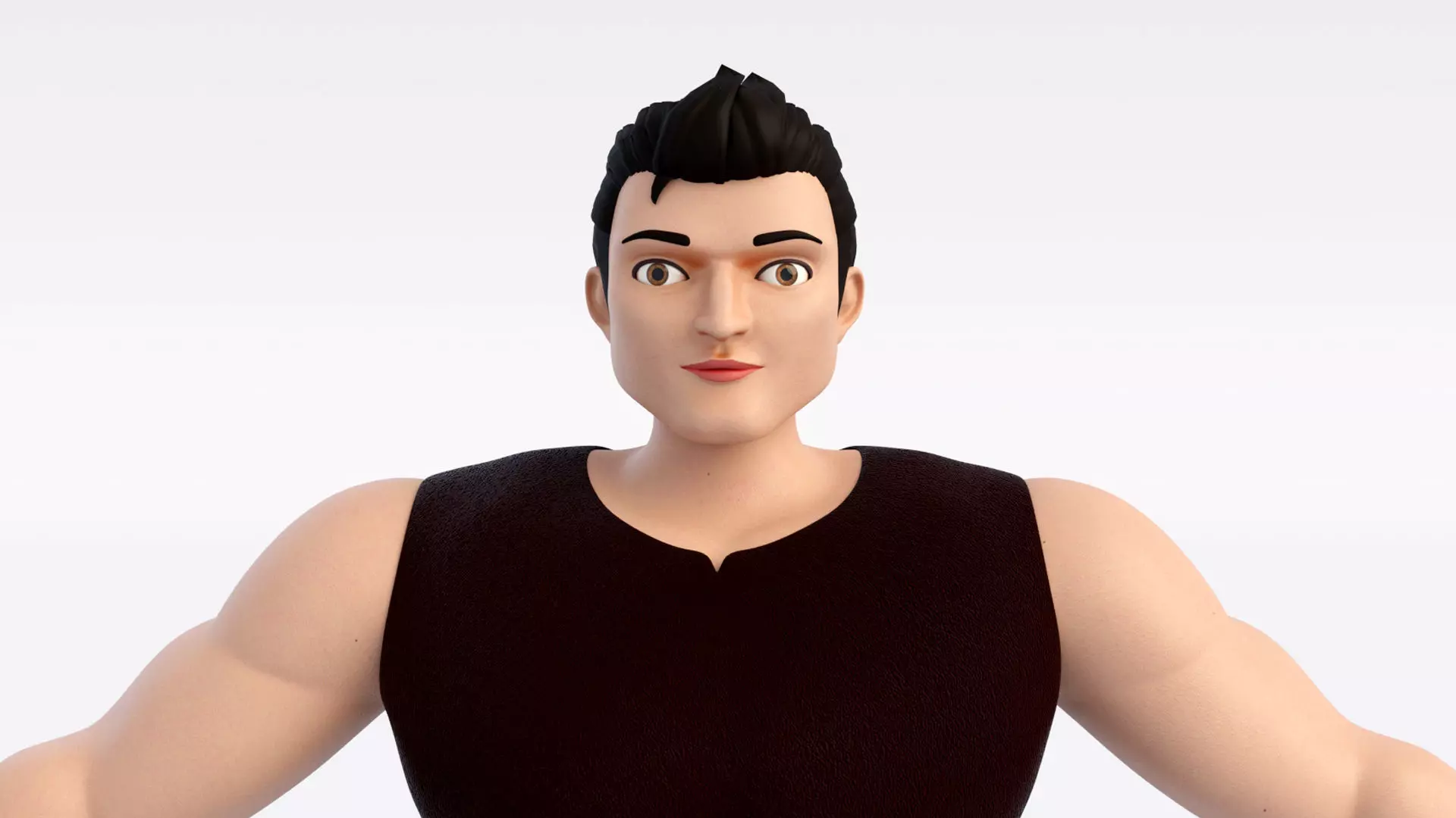 Cartoon Man 3D model_1
