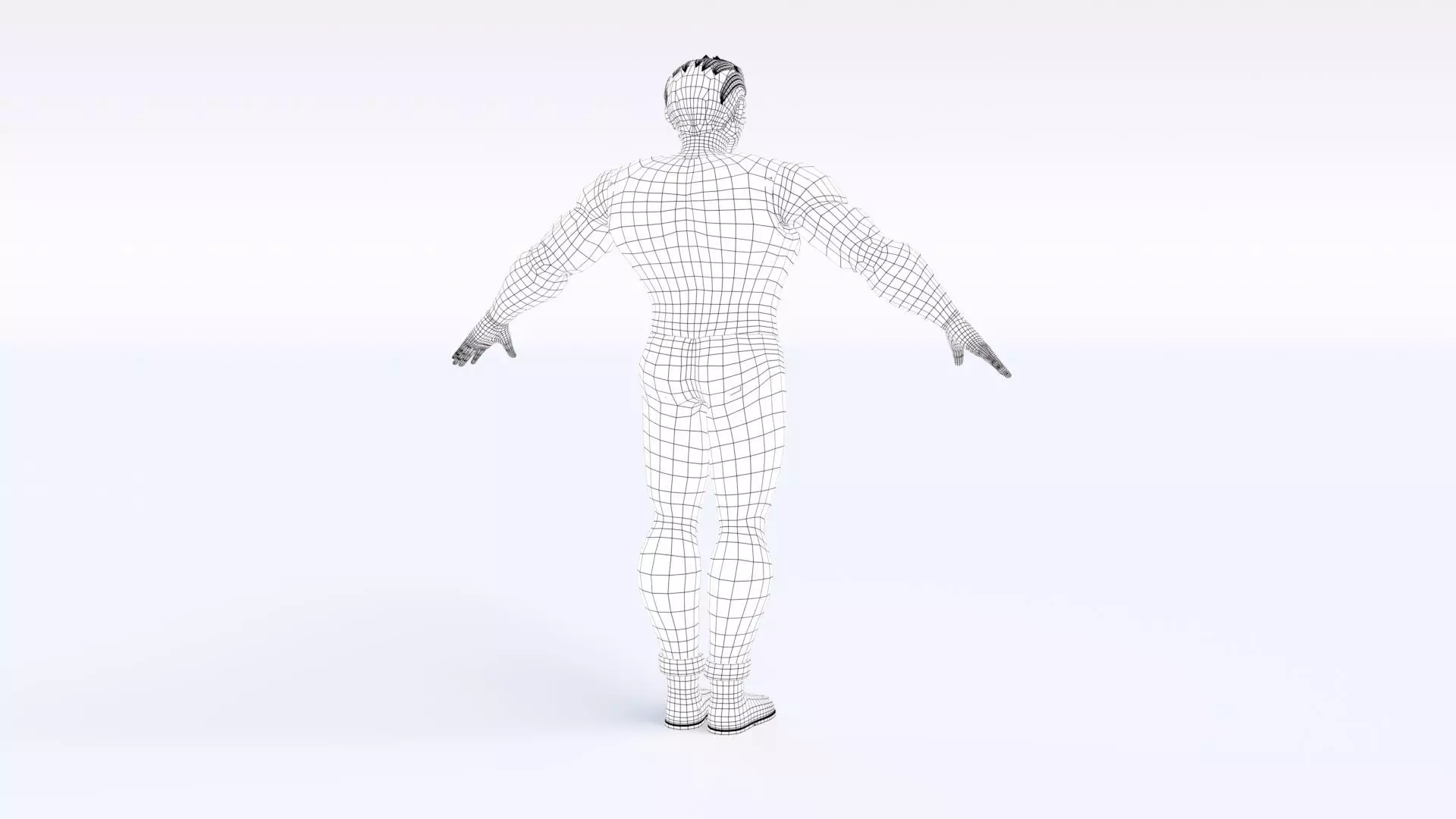 Cartoon Man 3D model_18