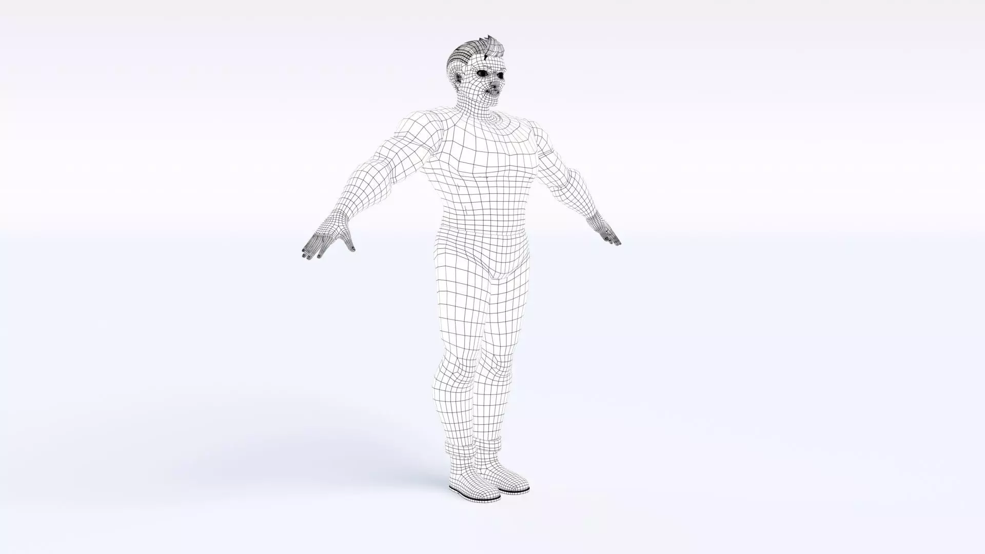 Cartoon Man 3D model_15
