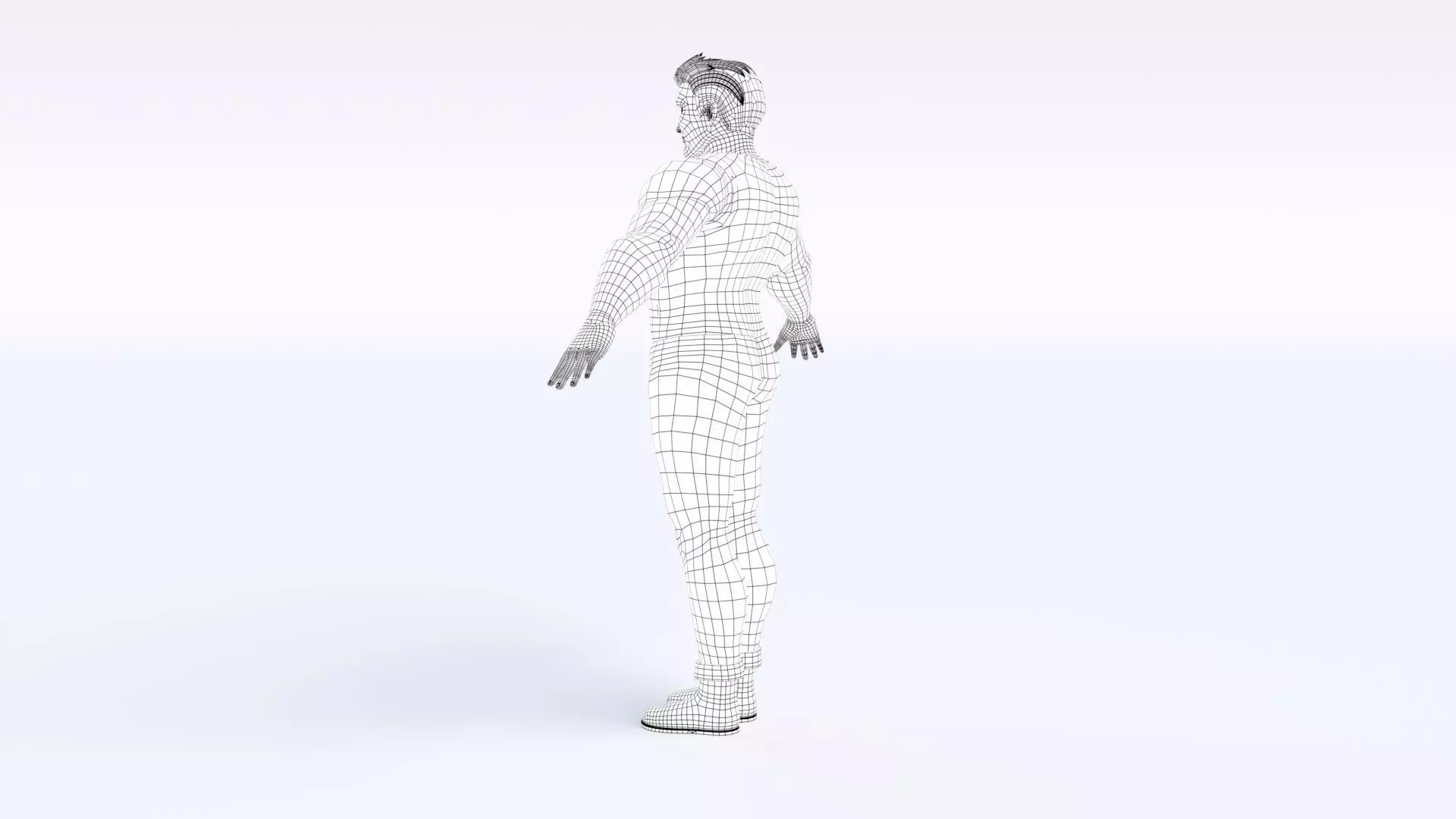 Cartoon Man 3D model_20