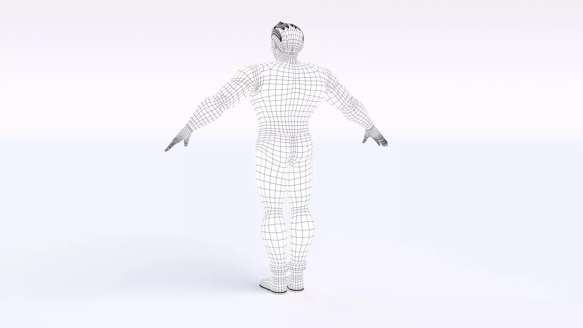 Cartoon Man 3D model_19