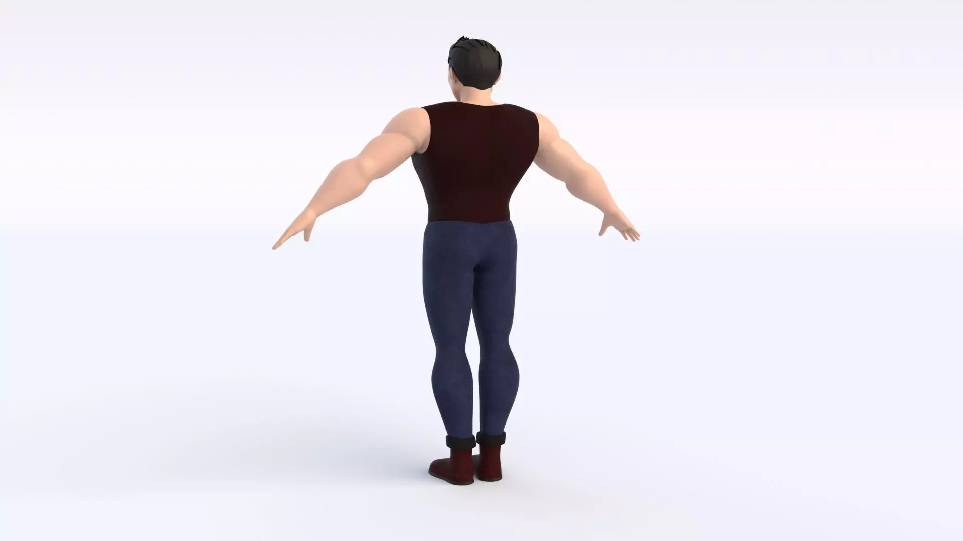 Cartoon Man 3D model_7
